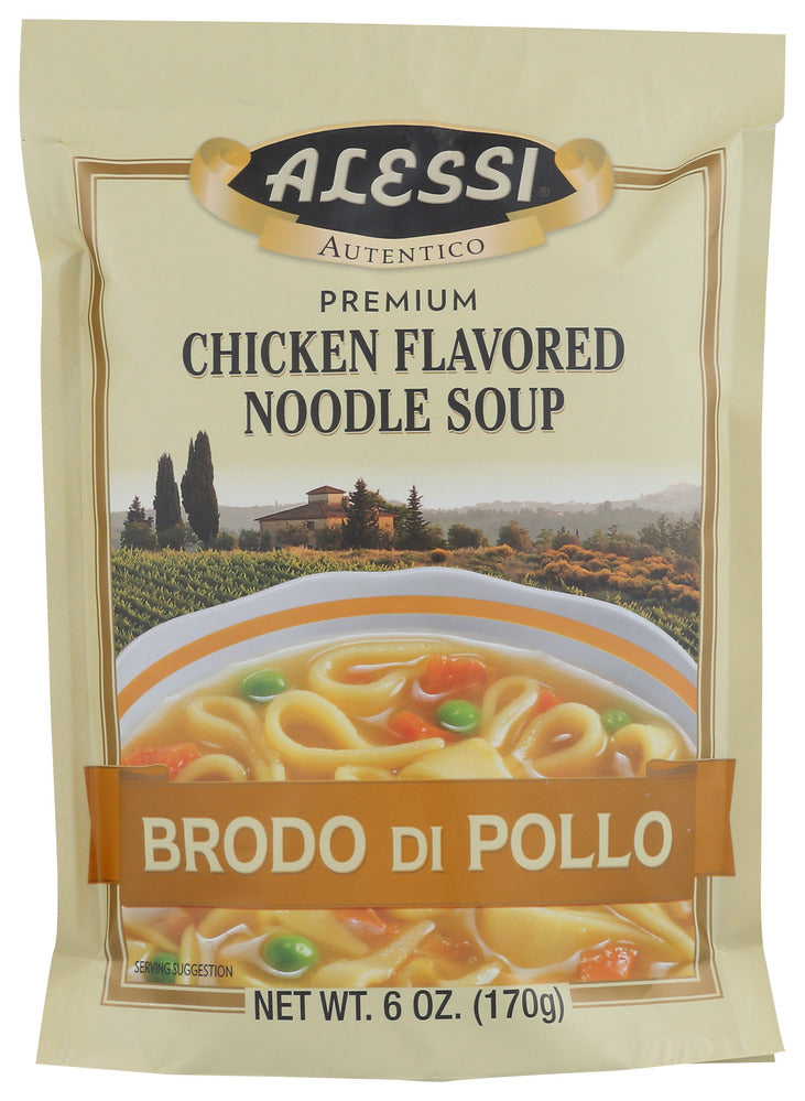 Alessi Mix Soup Sicilian Chicken Noodle - Case of 6 - 6 oz