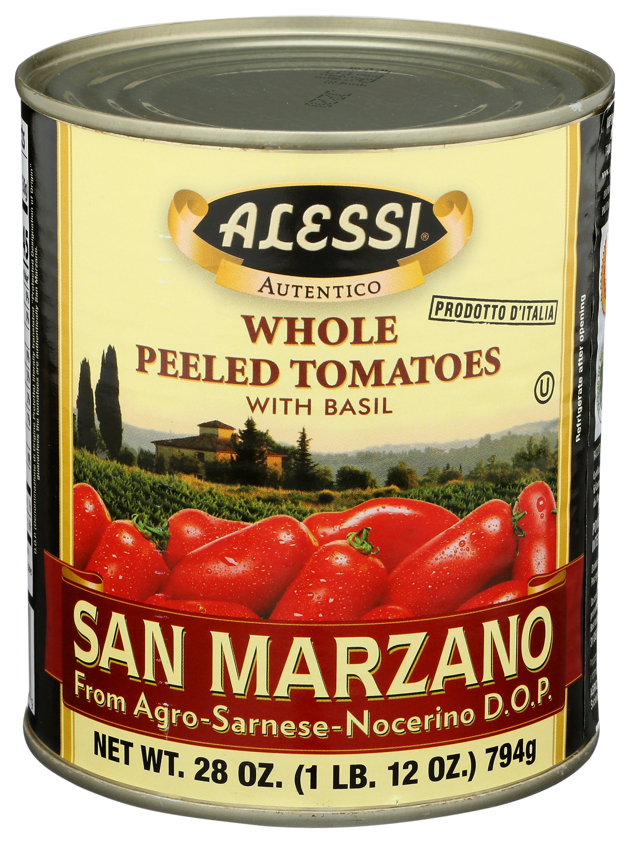 ALESSI TOMATO PEELED SAN MARZANO - Case of 12