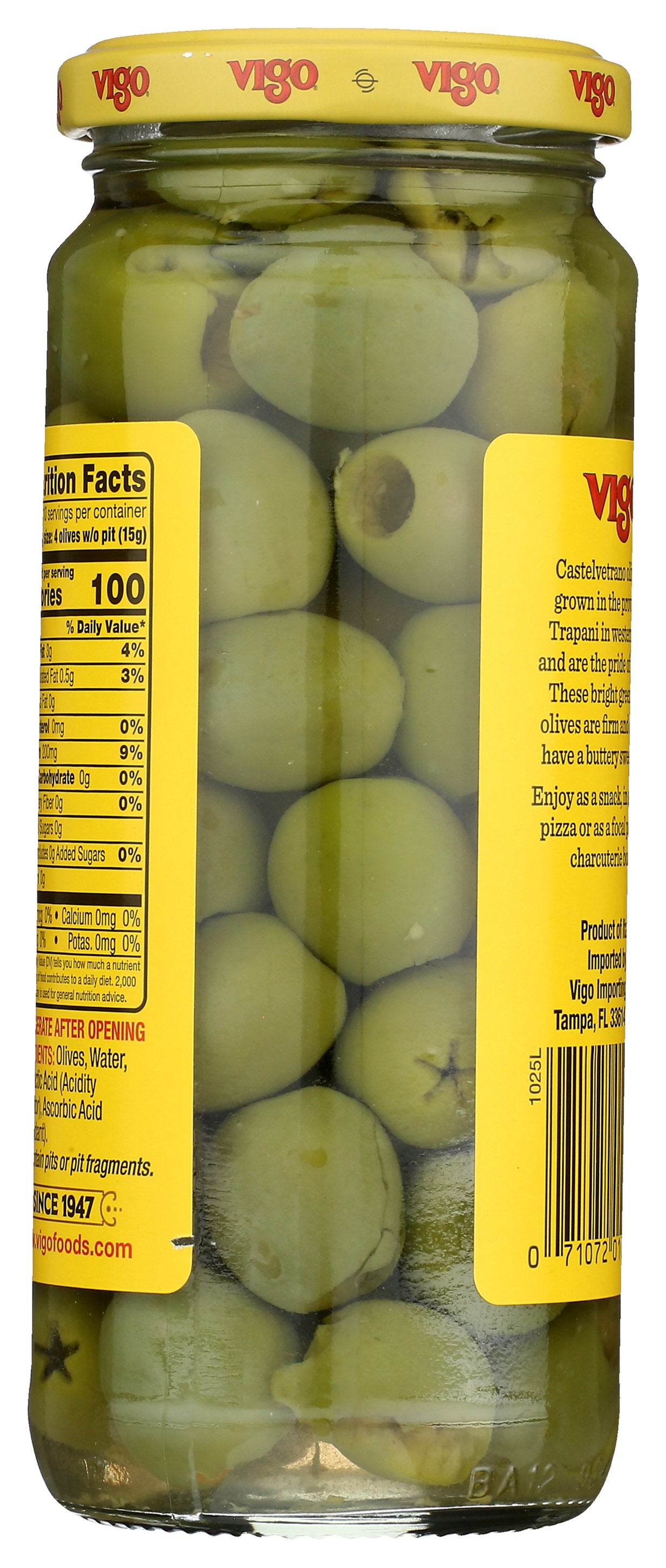 VIGO OLIVES CASTELVETRANO PTD - Case of 6