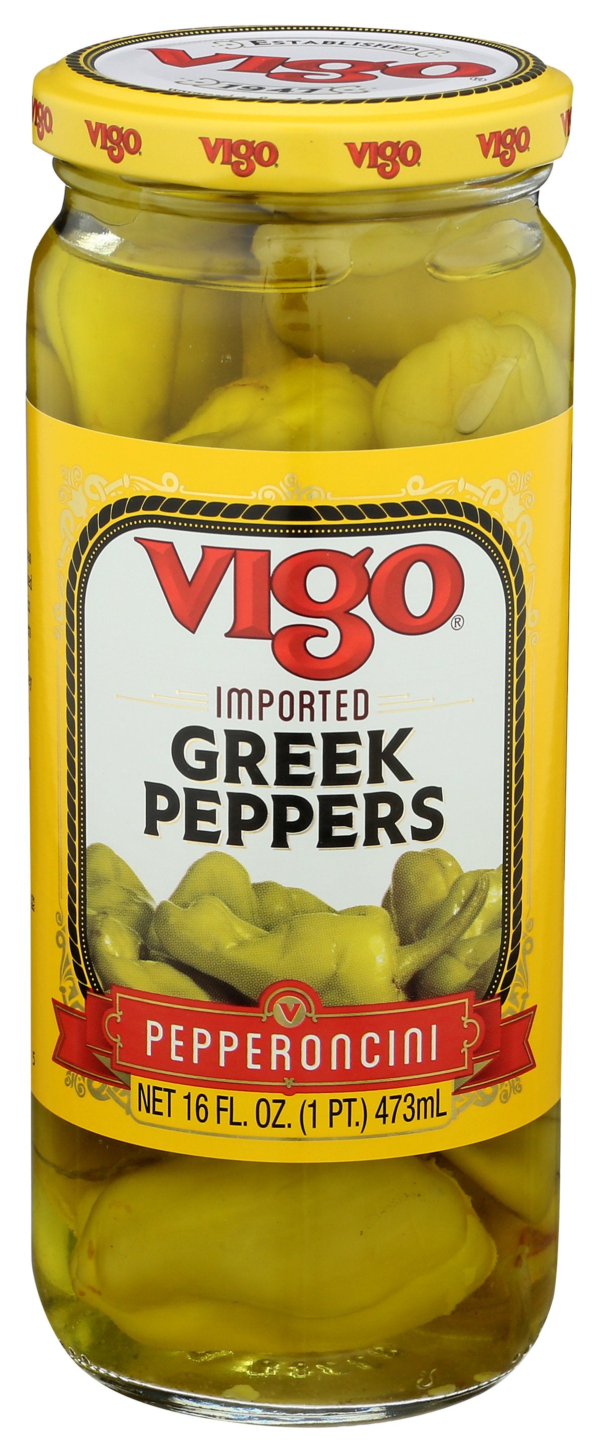 VIGO PEPPER GREEK - Case of 6 [PEPPER GREEK - 16 OZ]