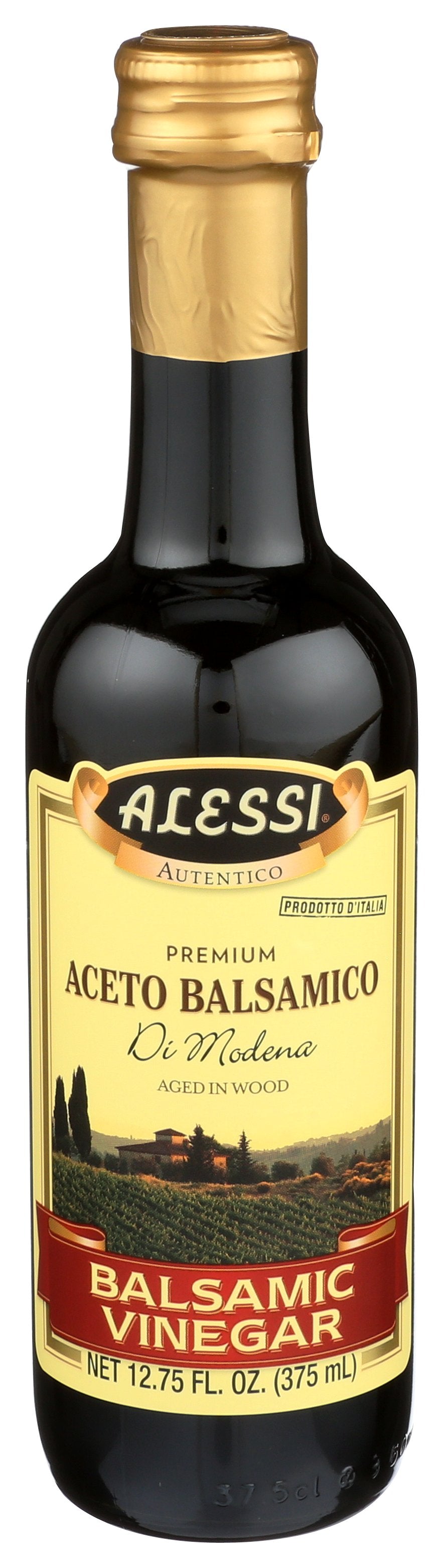 ALESSI VINEGAR BALSAMIC RED - Case of 6 [ALESSI - BALSAMIC VINEGAR - 12.75 FLUID OUNCE - 12.75 OZ]