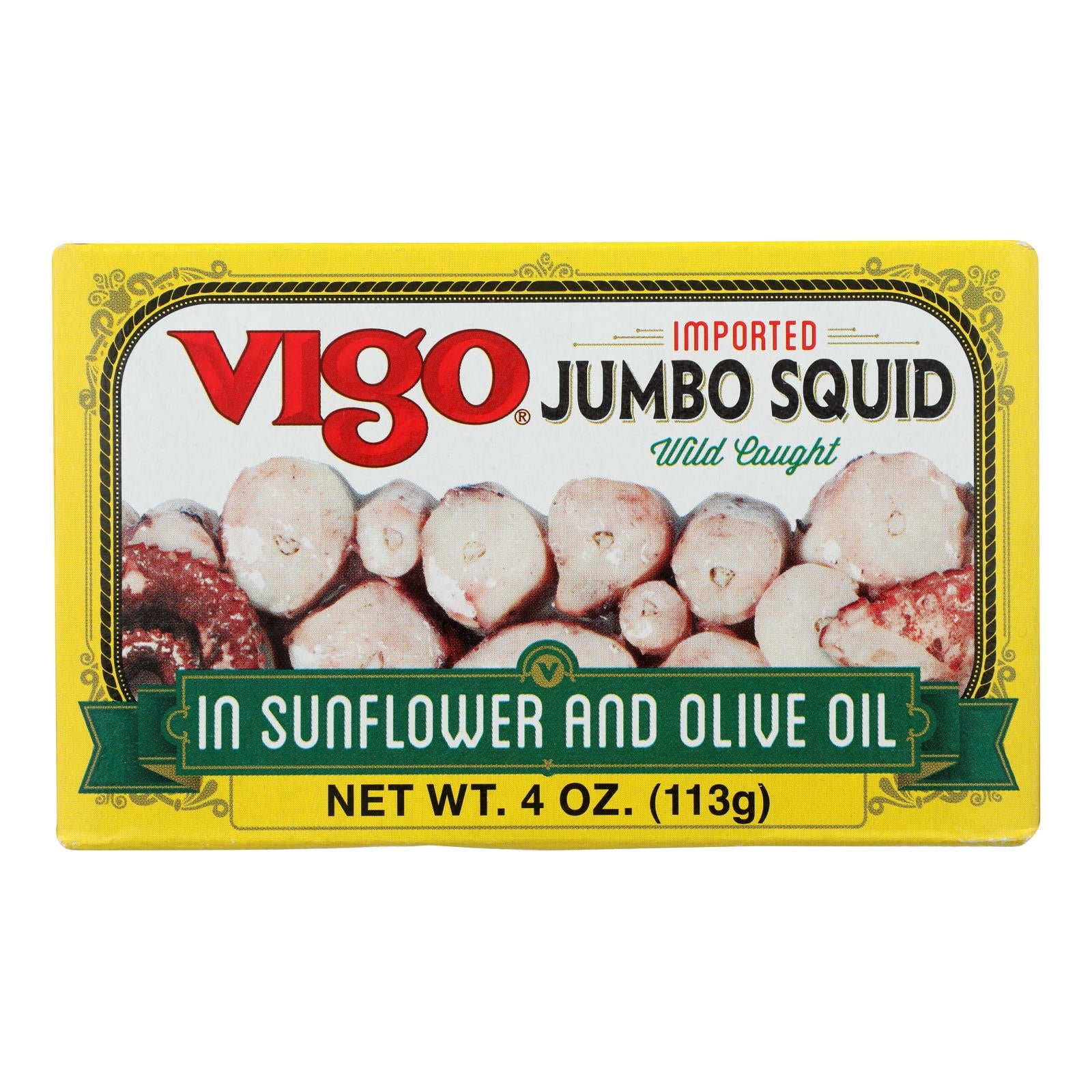 Vigo Wild Caught Octopus In Soy And Olive Oil  - Case of 10 - 4 OZ