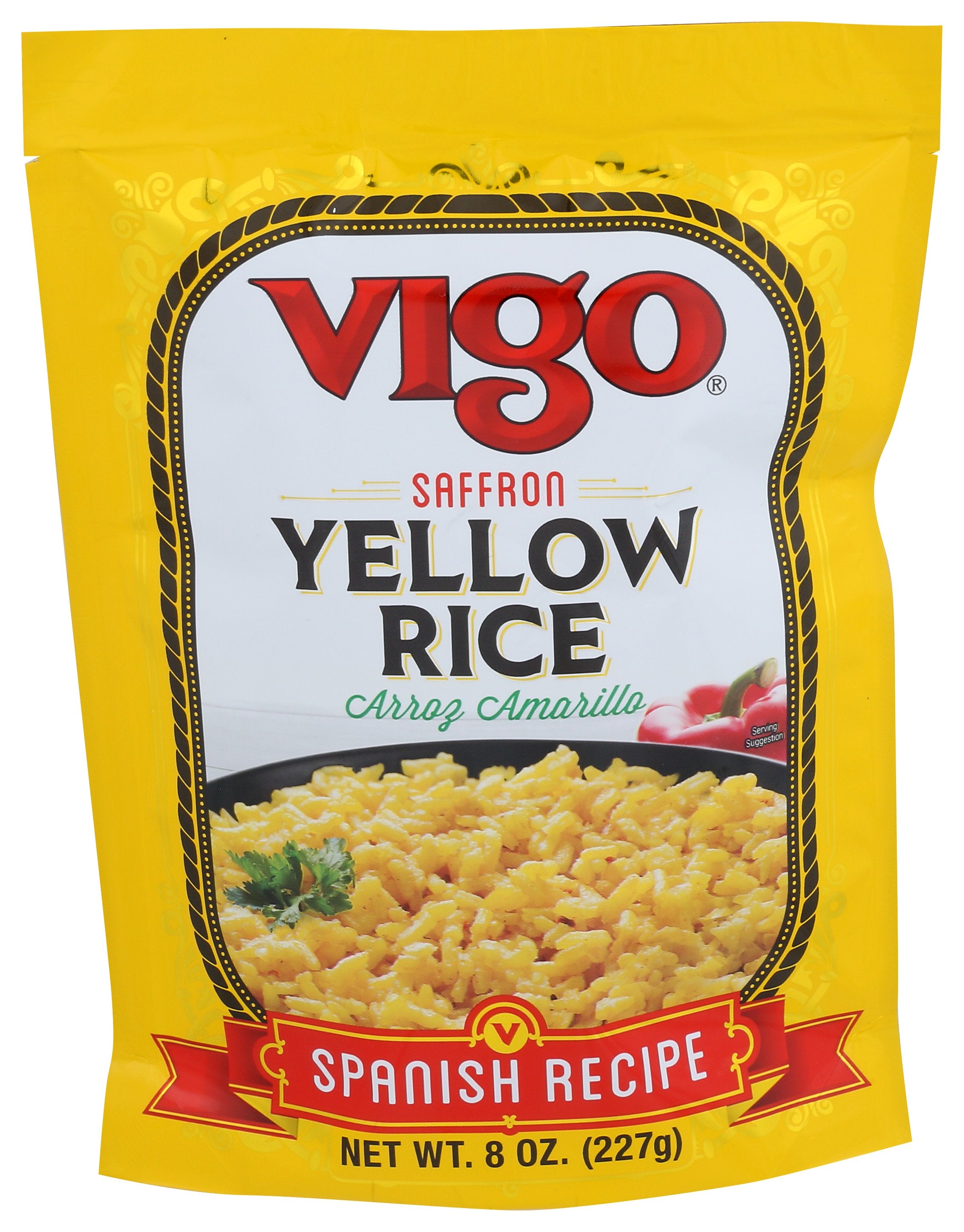 VIGO RICE YELLOW STAND UP BAG - Case of 6