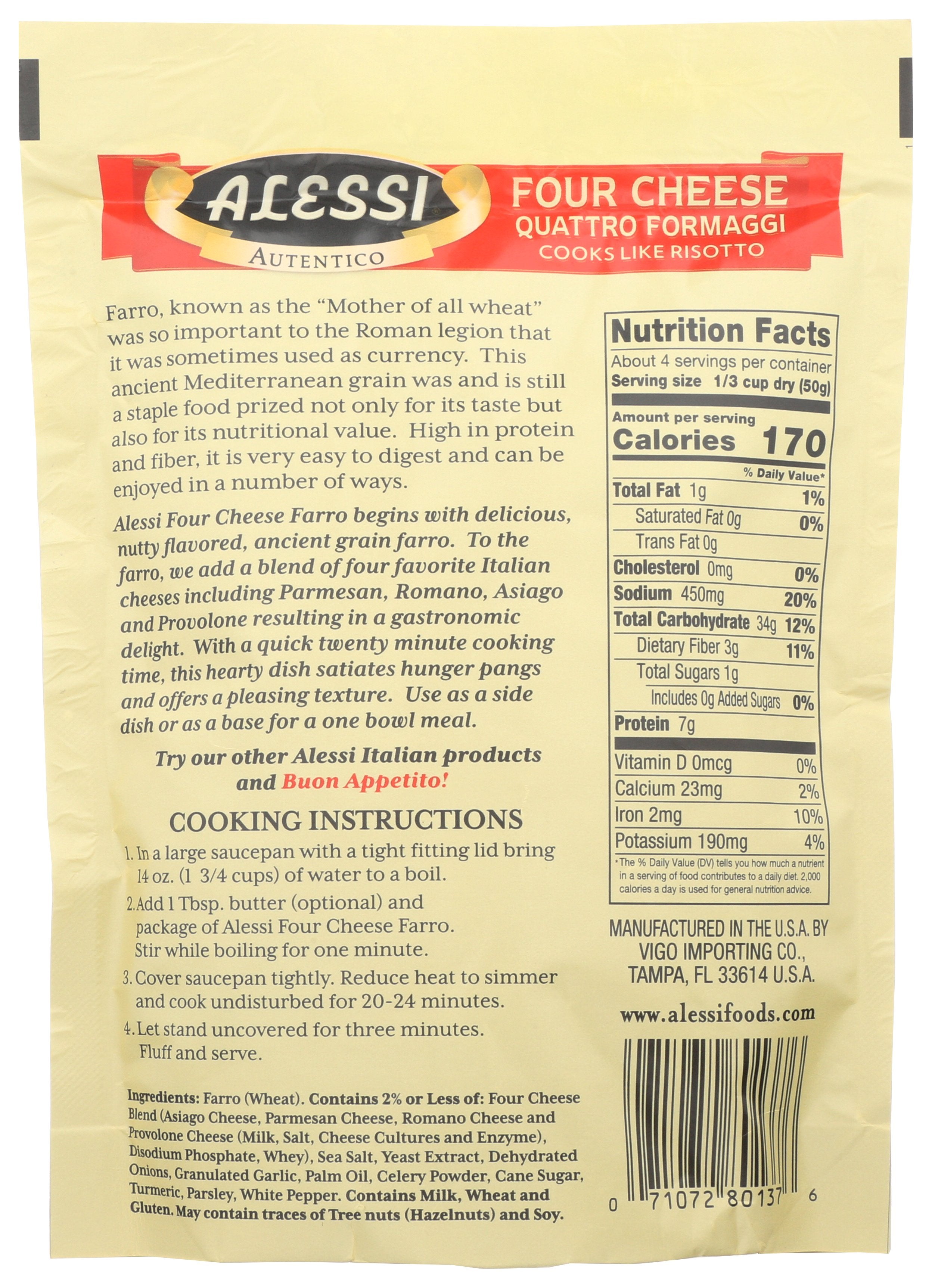 ALESSI FARRO FOUR CHEESE - Case of 6