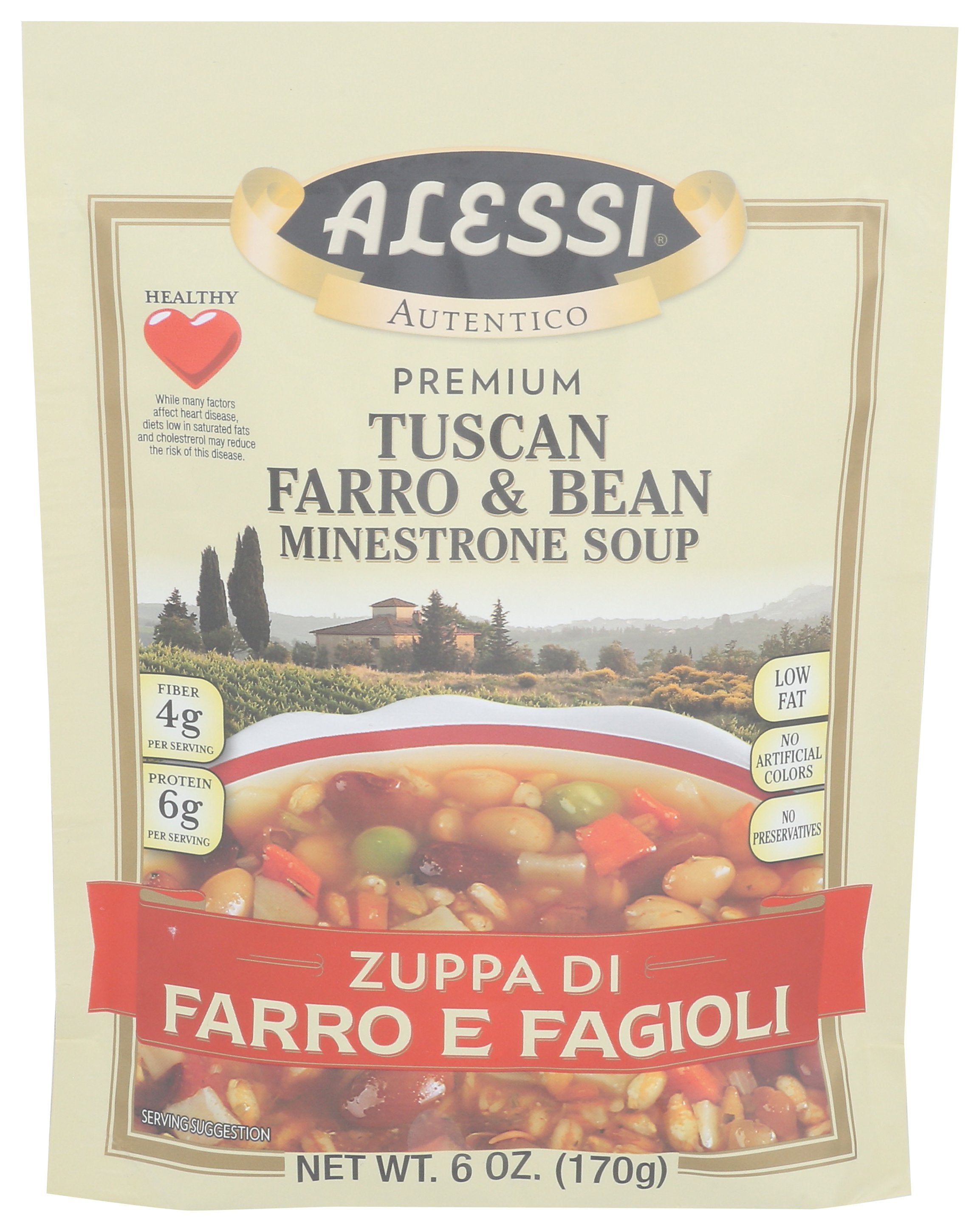 ALESSI MIX SOUP TSCN FARRO BEAN - Case of 6