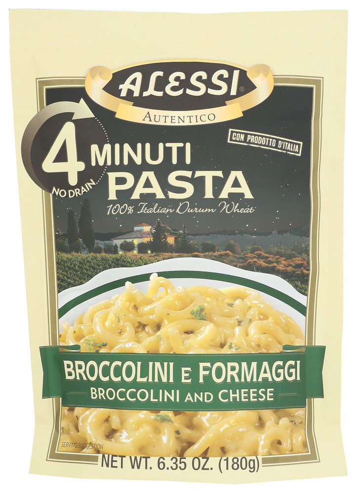 Alessi Pasta Broccolini & Cheese - Case of 6 - 6.35 oz