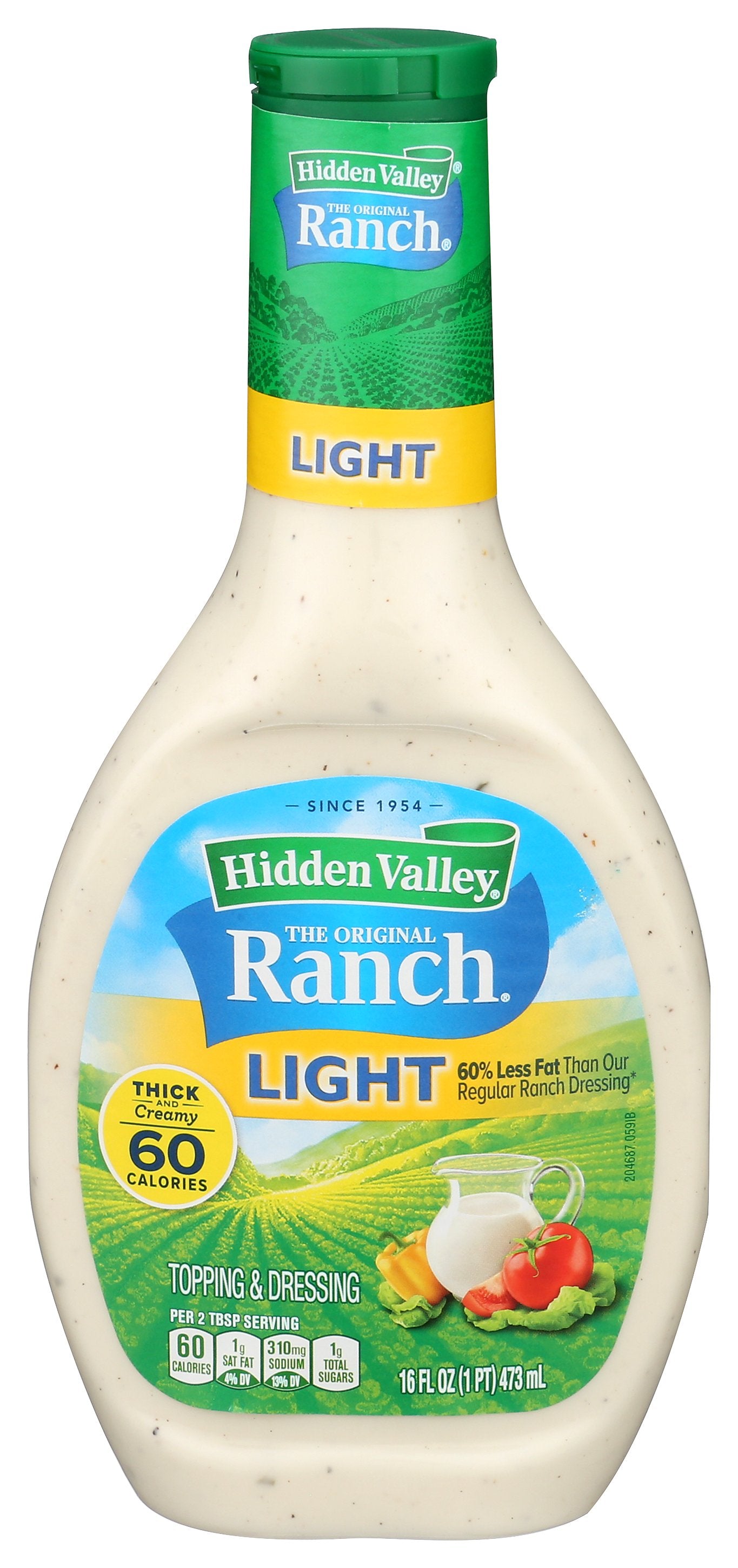 HIDDEN VALLEY RANCH DRESSING LIGHT RANCH - Case of 6