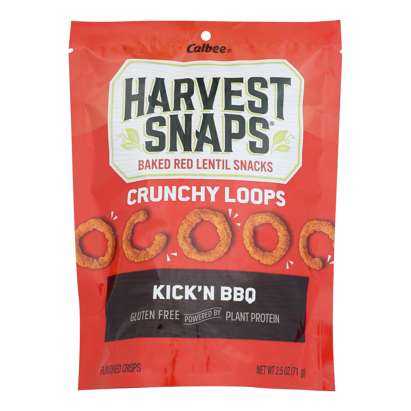 Harvest Snaps - Crunch Loops Kick N Bbq - Case of 12-2.5 OZ