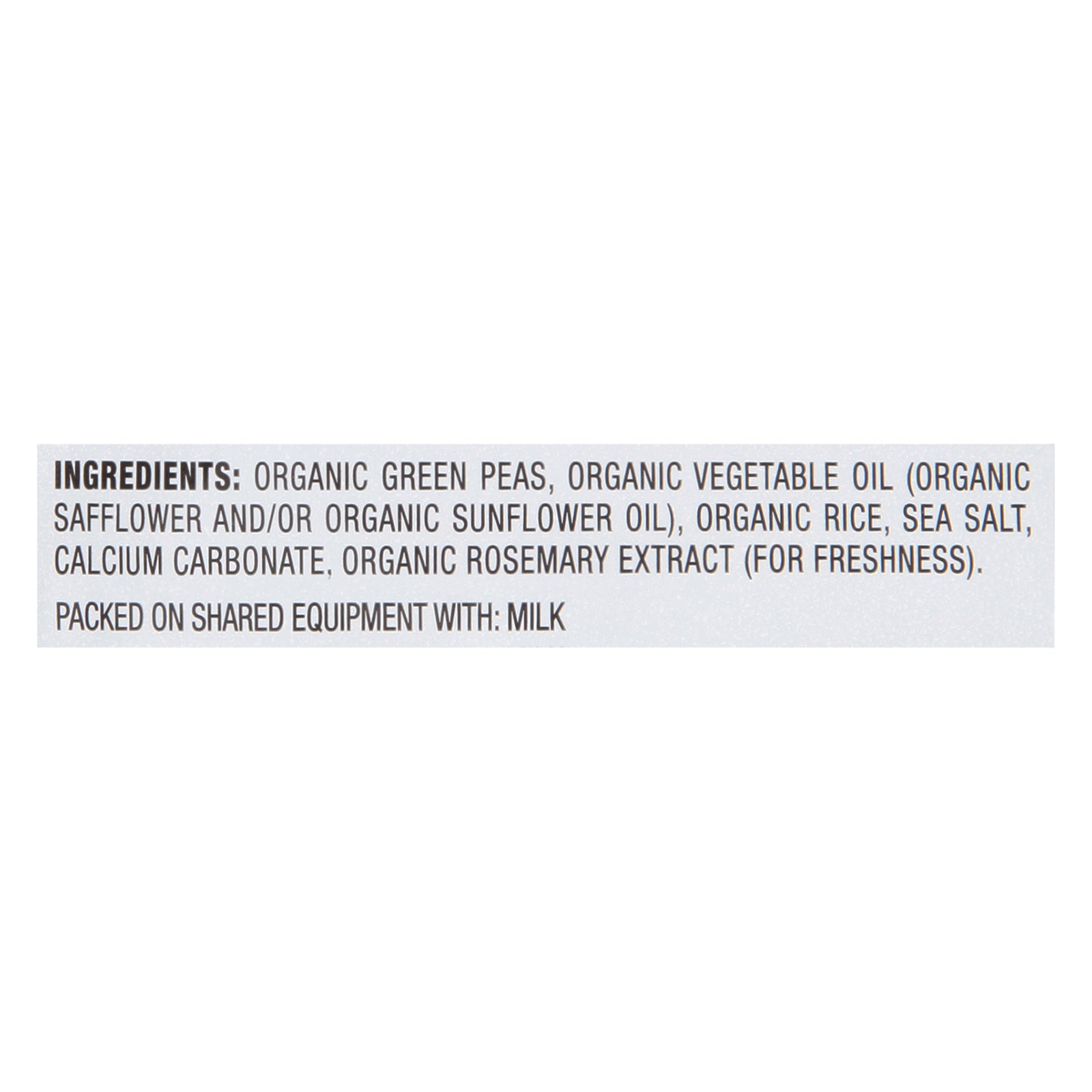 Harvest Snaps - Crisps Og2 Sea Salt - CS of 12-3 OZ