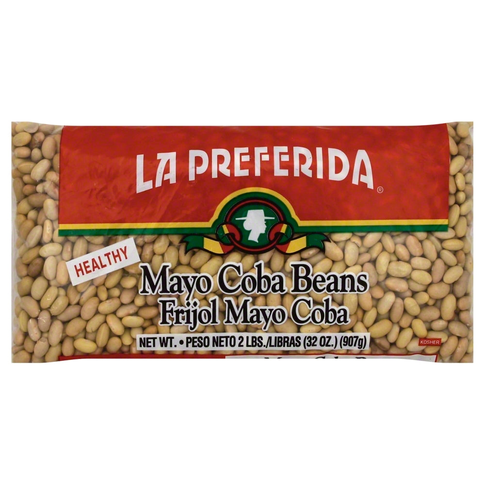 La Preferida Mayo Coba Beans - Dry - Case of 12 - 2 lb