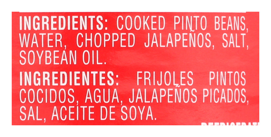 LA PREFERIDA BEAN REFRIED JLPNO - Case of 12