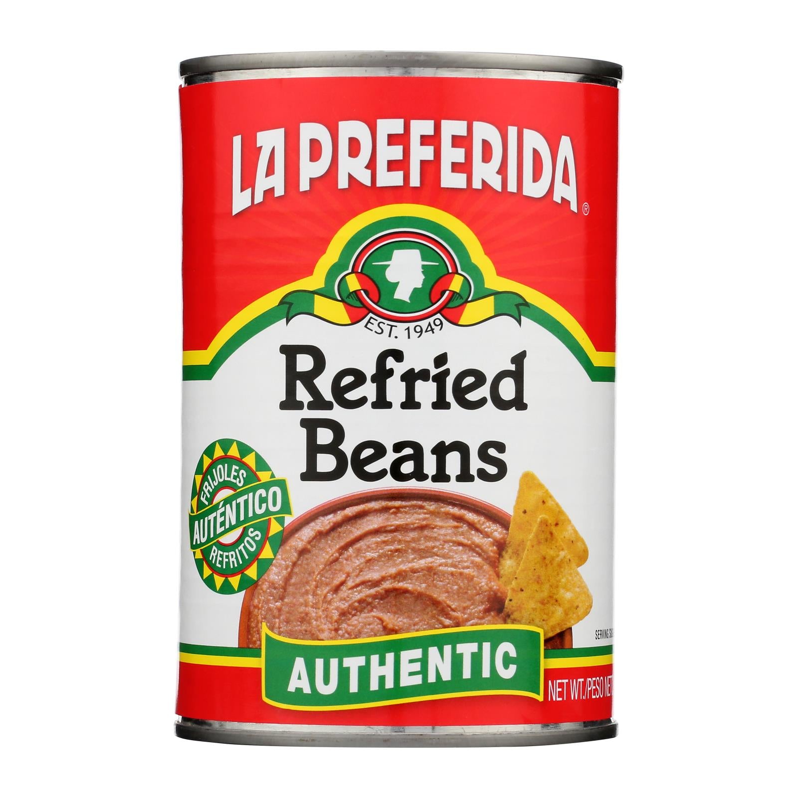 La Preferida, Refried Beans - Case Of 24 - 16 Oz