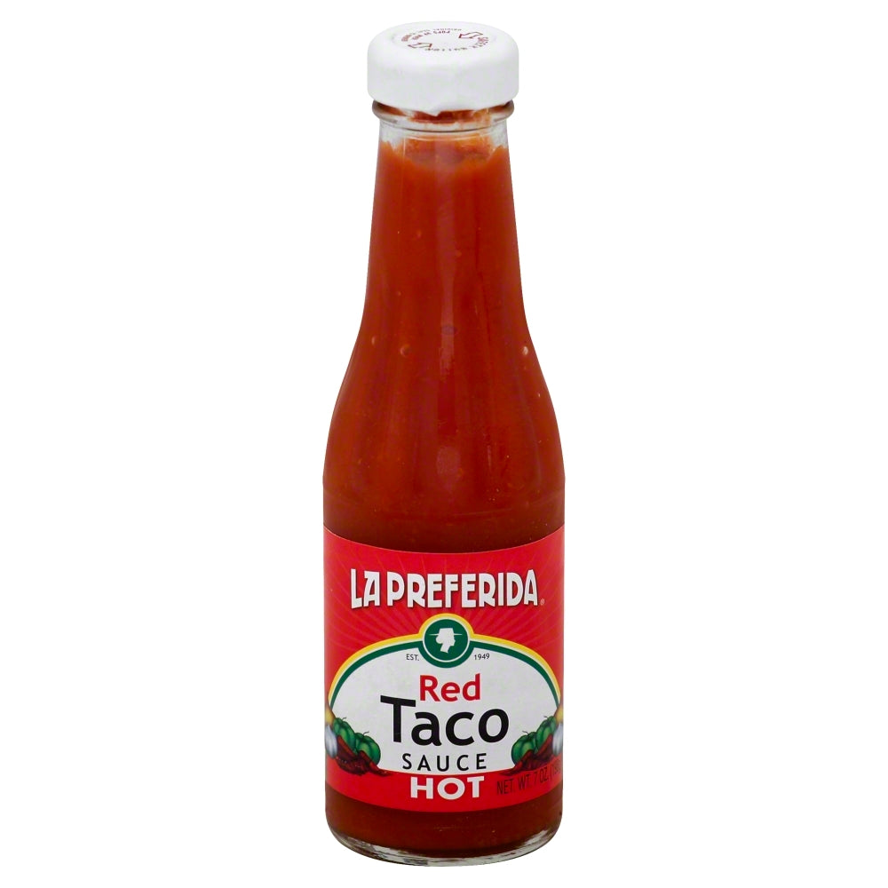 La Preferida Salsa Taco Hot Red - Case of 12 - 7 oz
