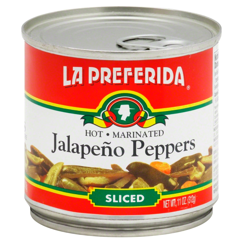 La Preferida Sliced Jalapeño Peppers - Case of 12 - 11 oz