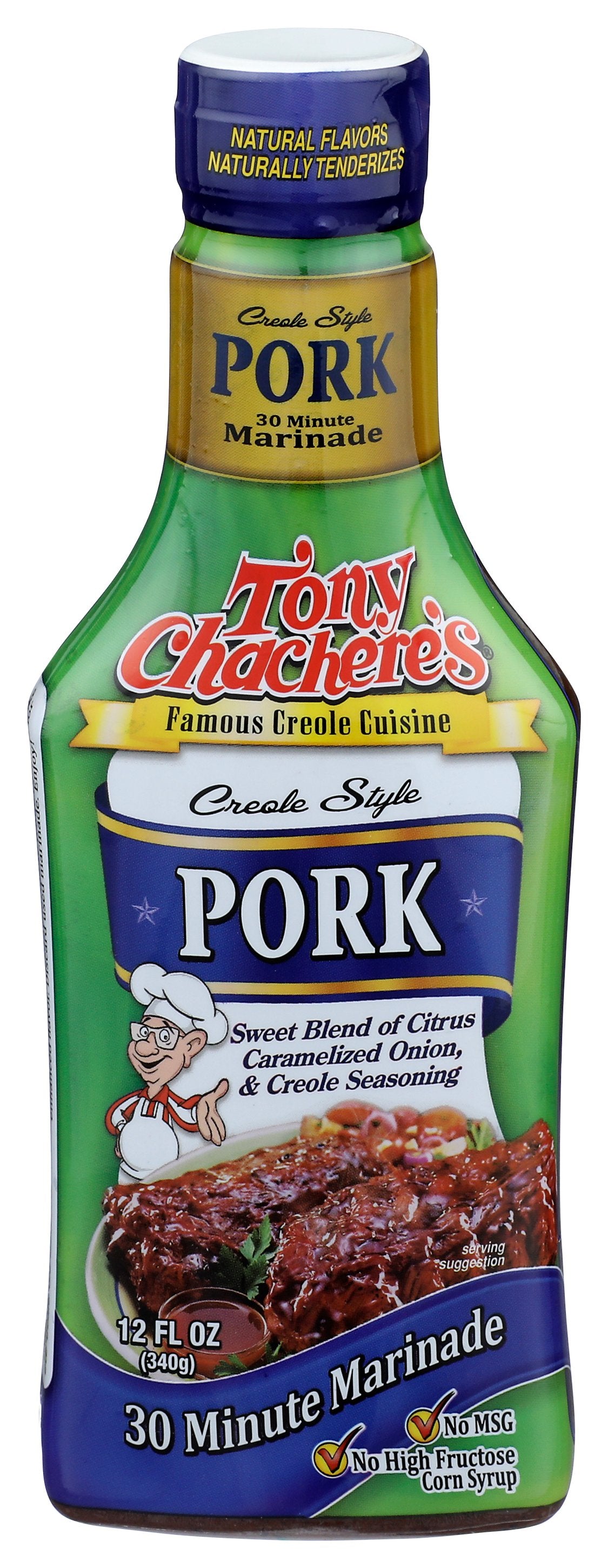 TONY CHACHERES MARINADE PORK POURABLE - Case of 6