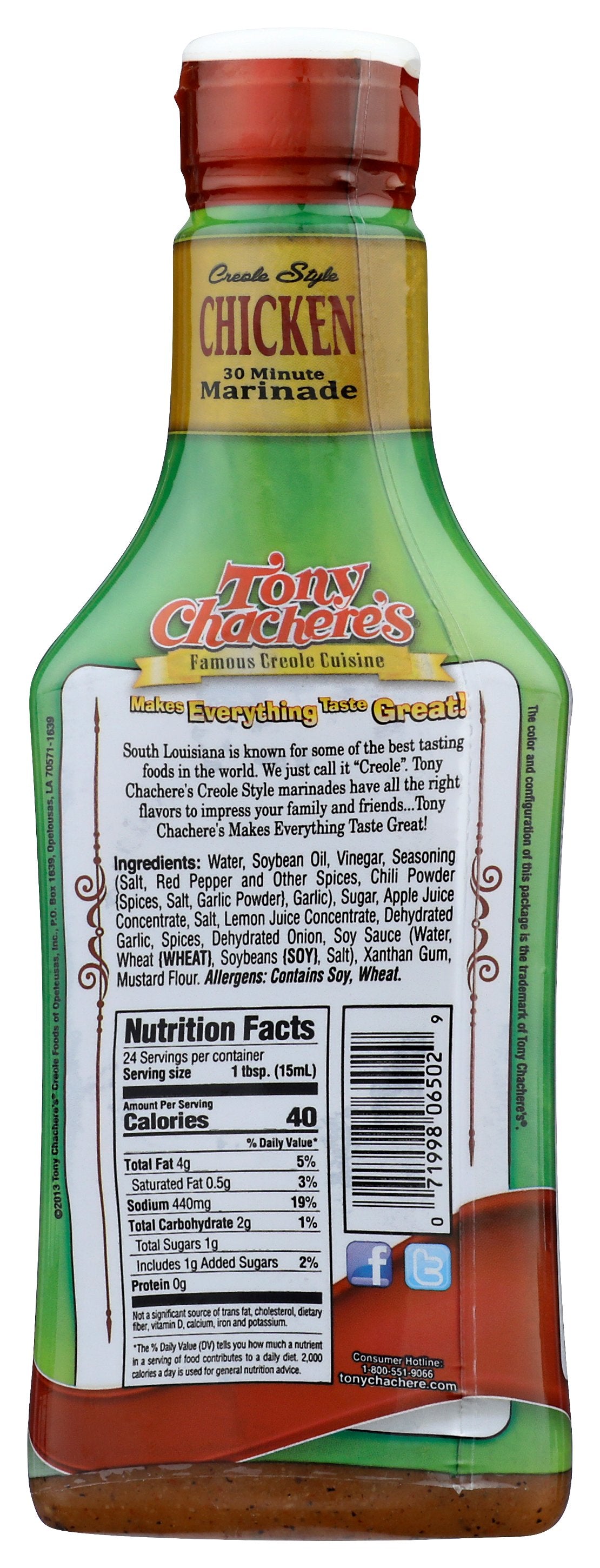 TONY CHACHERES MARINADE CHKN POURABLE - Case of 6