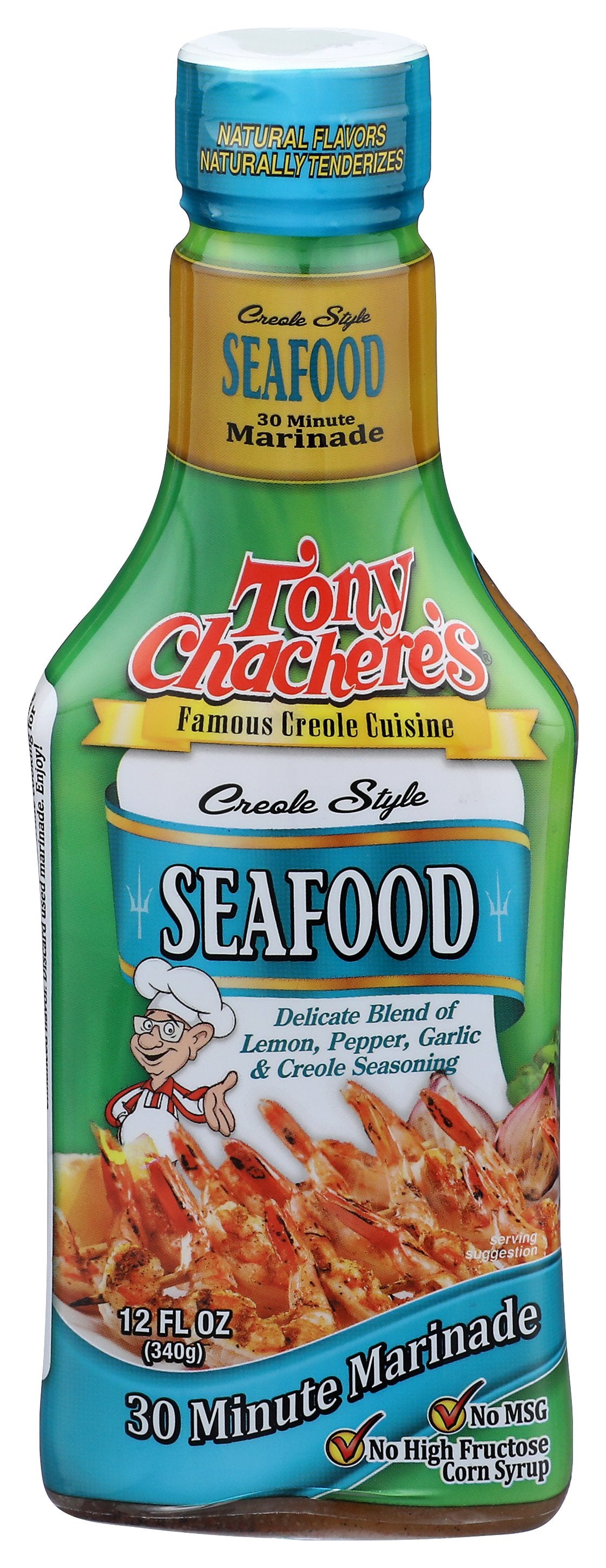 TONY CHACHERES MARINADE SEAFOOD POURABLE - Case of 6
