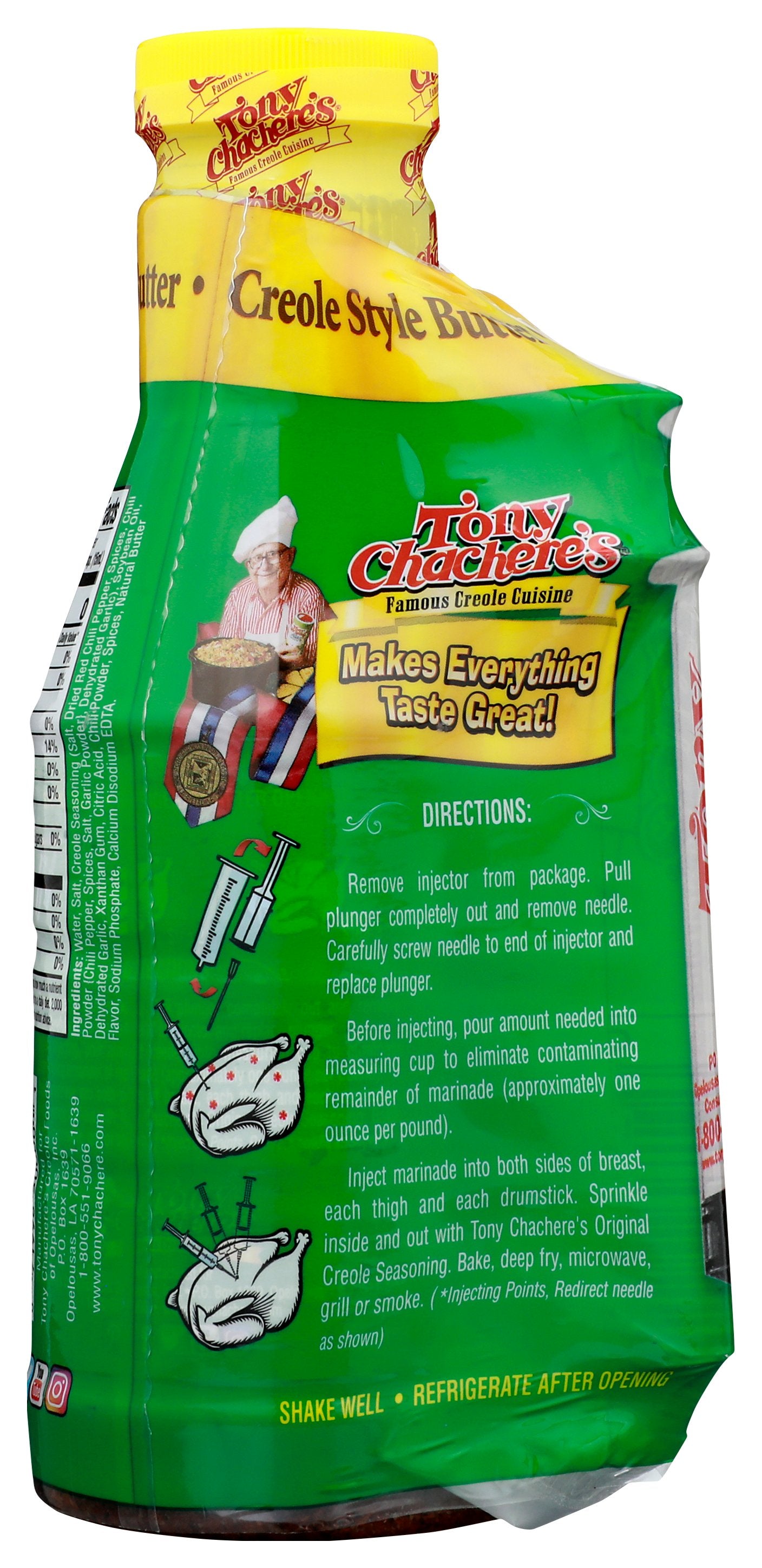 TONY CHACHERES MARINADE & INJ BTTR REGULAR - Case of 6