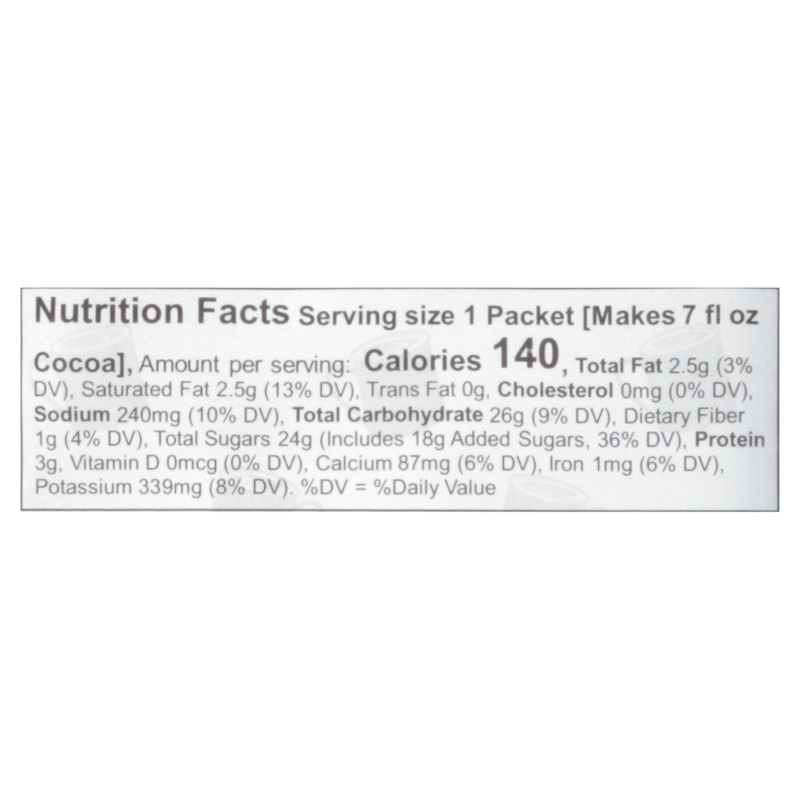 Cocoa Classics - Cocoa Packet Choc Caramel - CS of 12-1.25 OZ