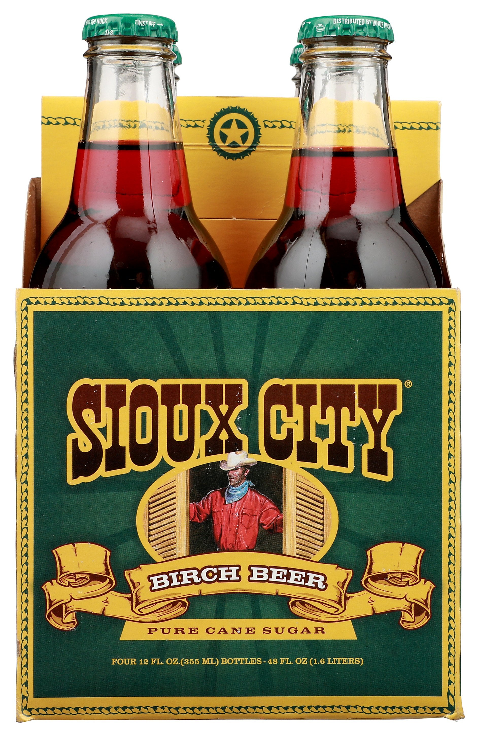 SIOUX CITY SODA 4PK BIRCH BEER - Case of 6
