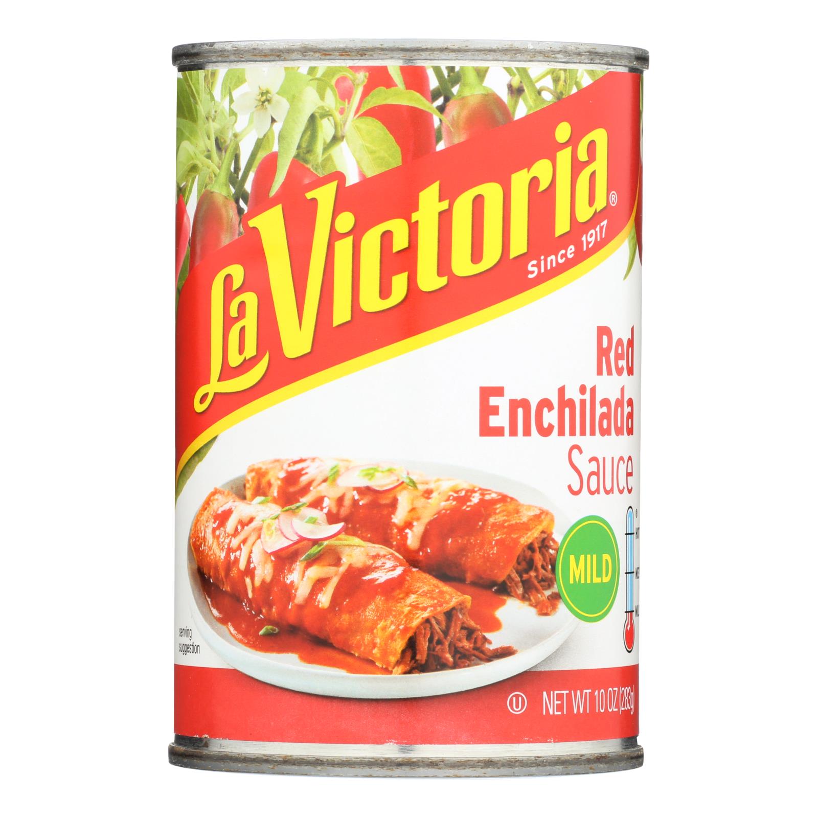 La Victoria - Red Enchilada Sauce - Mild - Case Of 12 - 10 Oz.