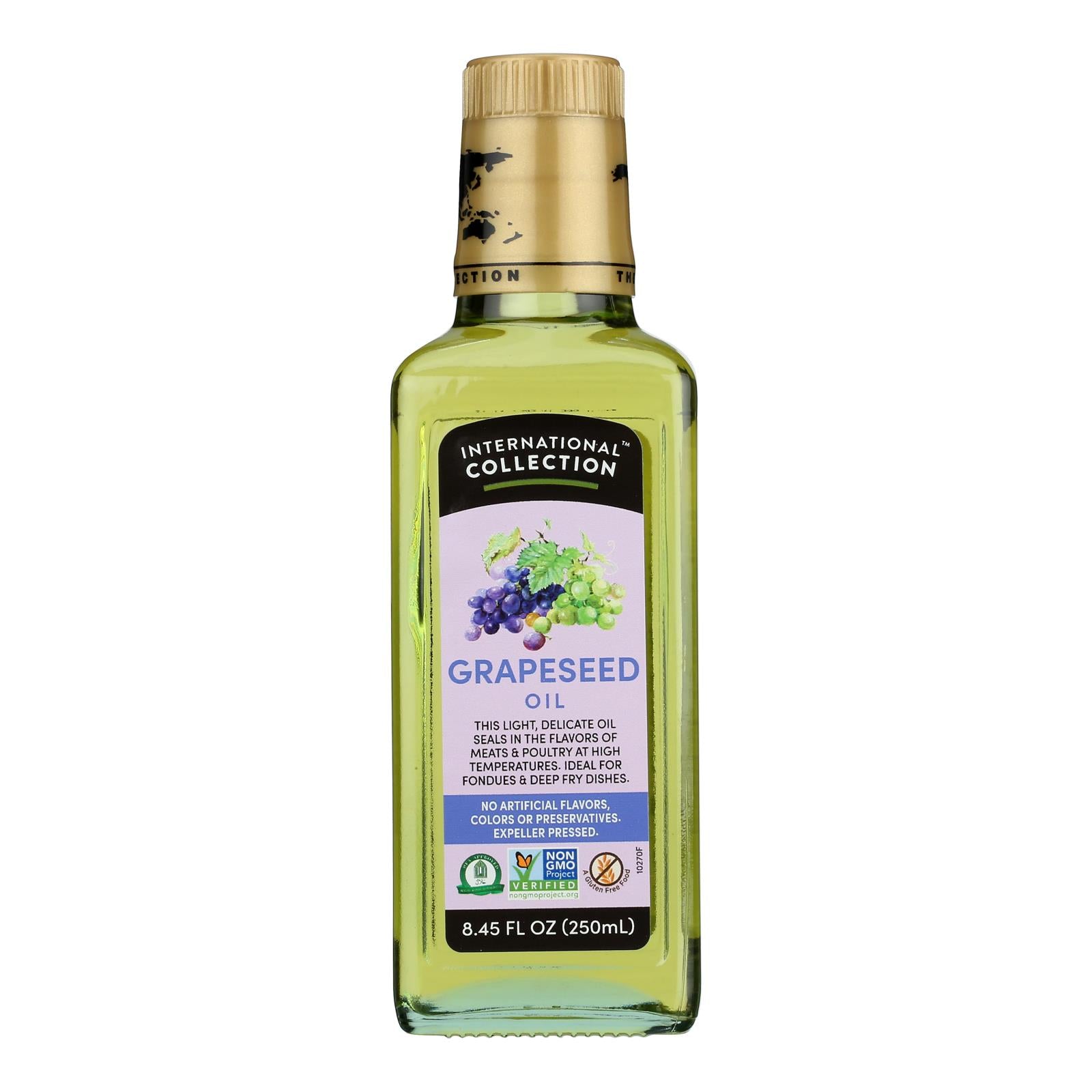 International Collection Grapeseed Oil - Case Of 6 - 8.45 Fl Oz.