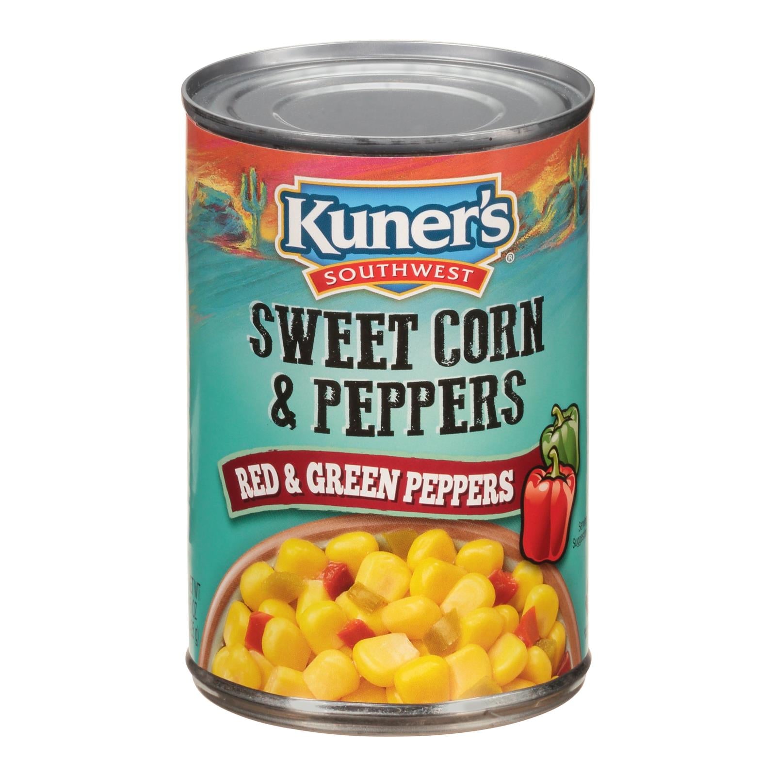 Kuner Sweet Corn ?n Peppers - Case Of 12 - 15 Oz.