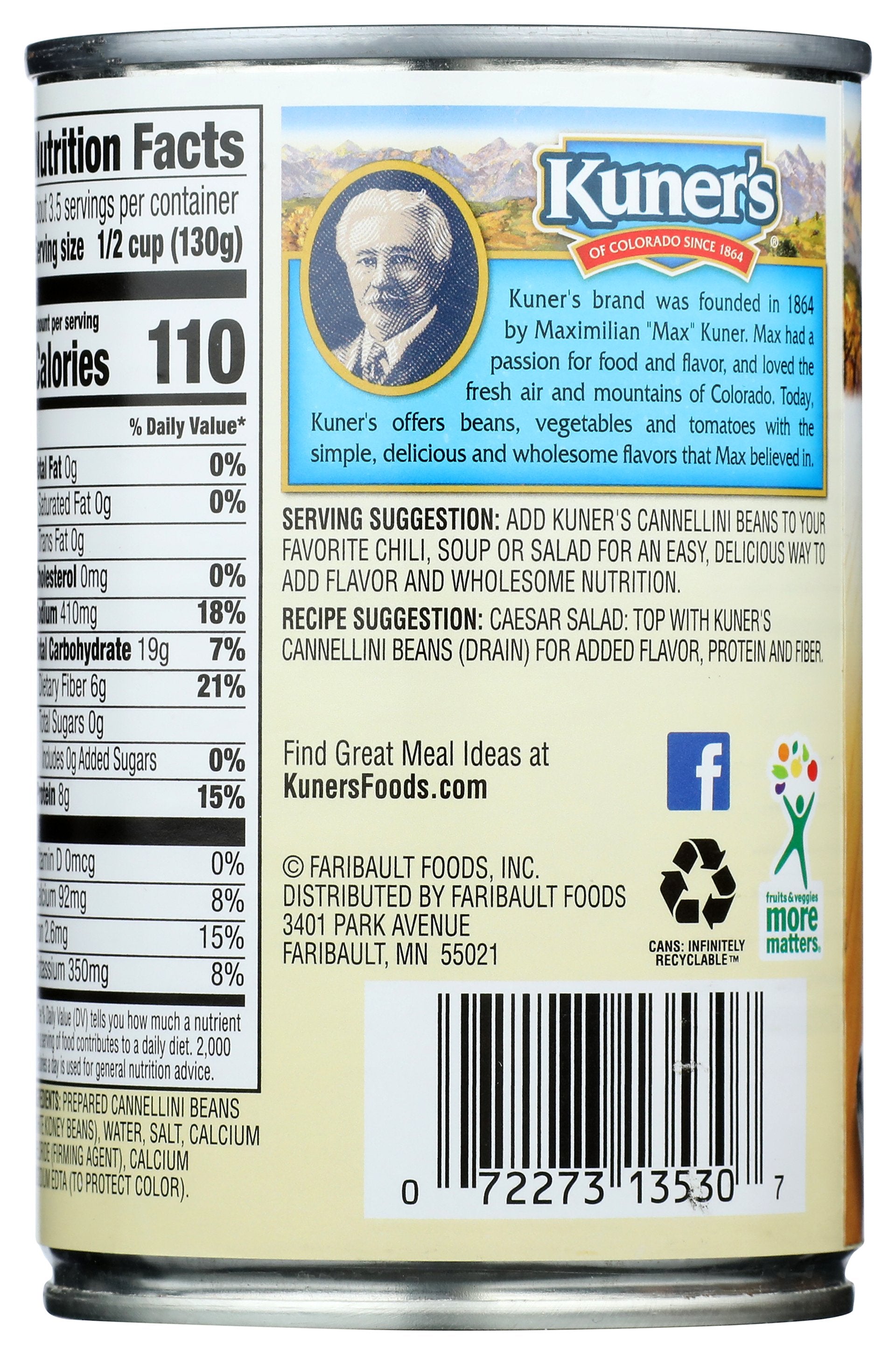 KUNERS BEANS CANNELLINI - Case of 12