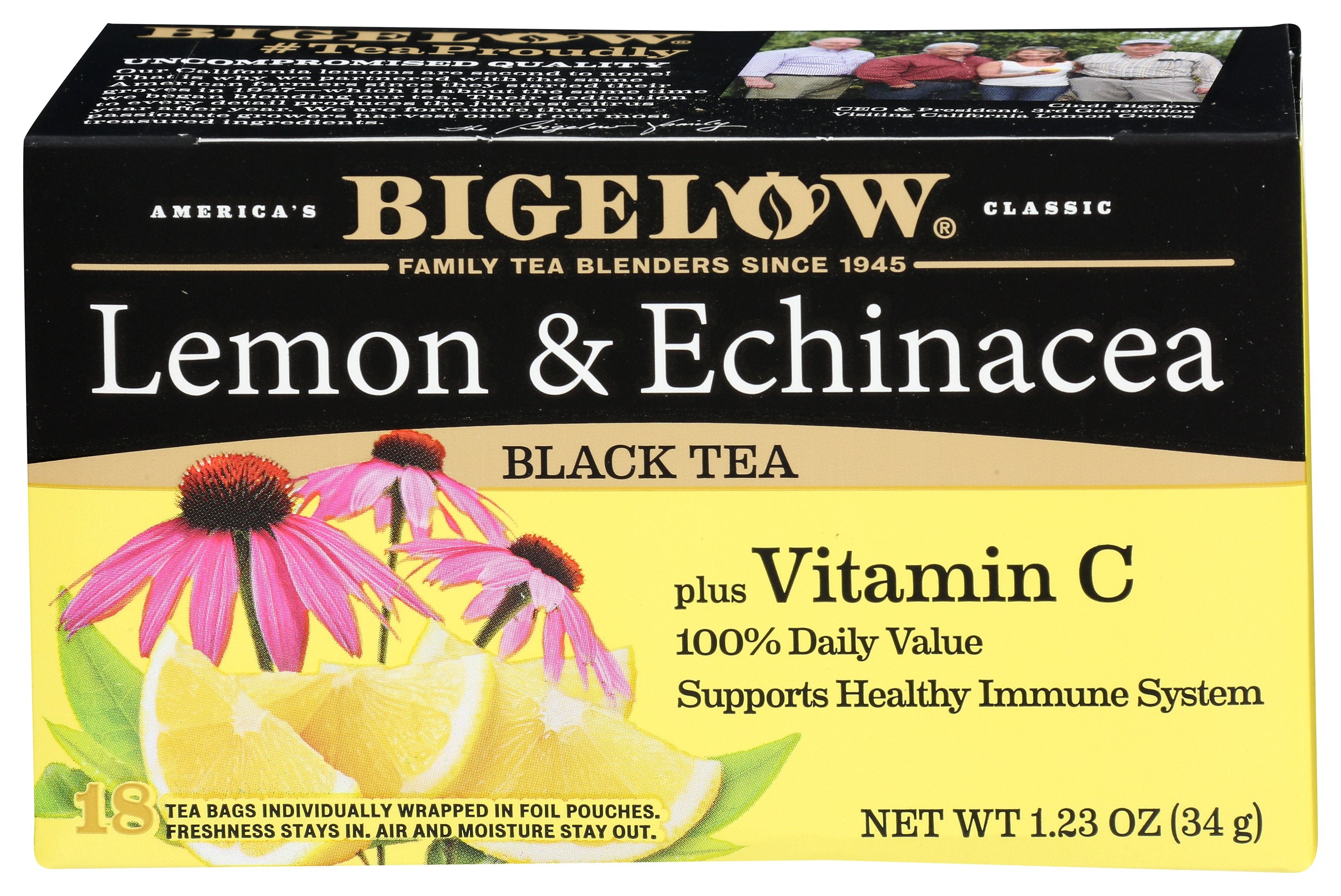 BIGELOW TEA LEMON ECHINACEA VIT C - Case of 6