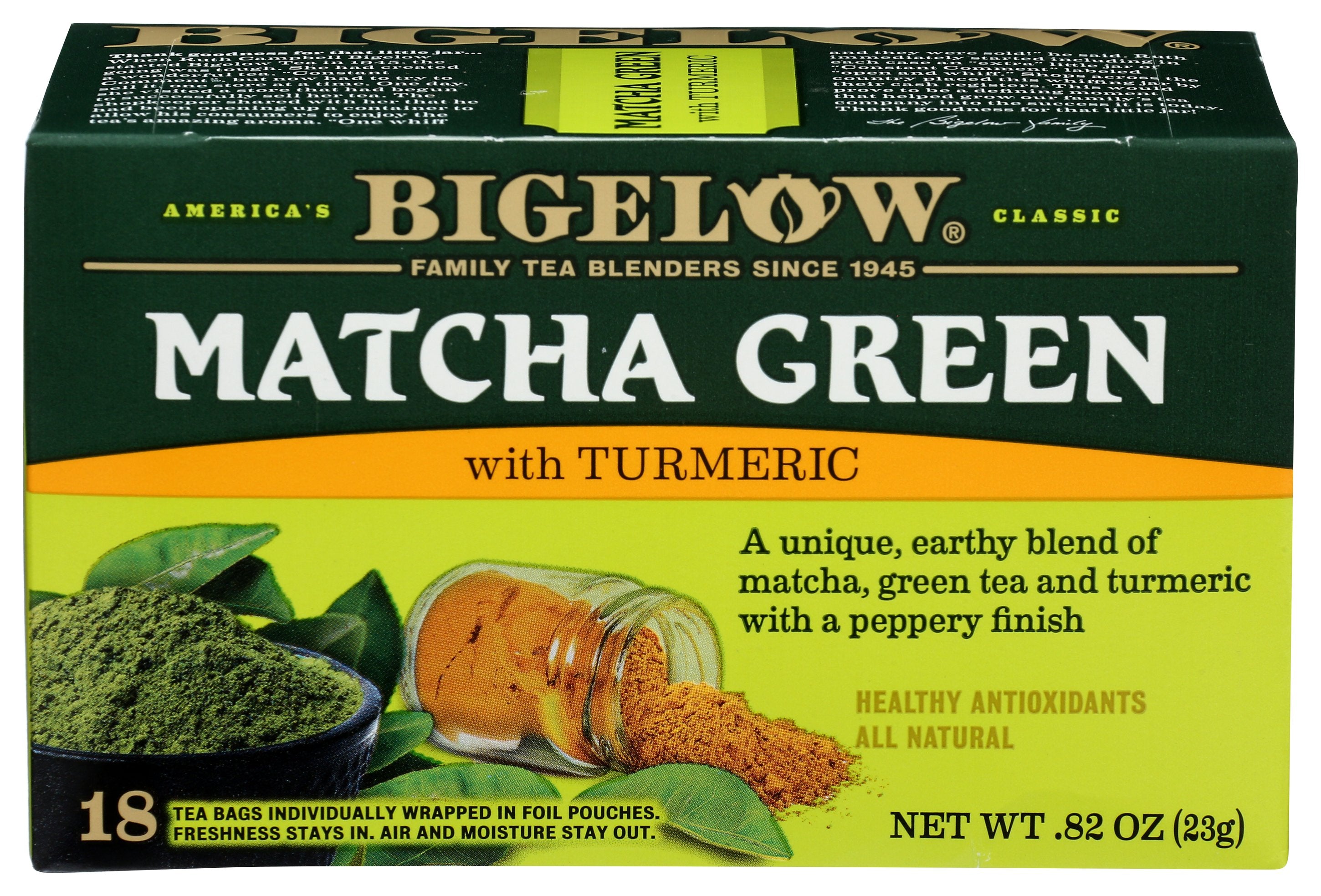 BIGELOW TEA MATCHA GREEN TUMERIC - Case of 6