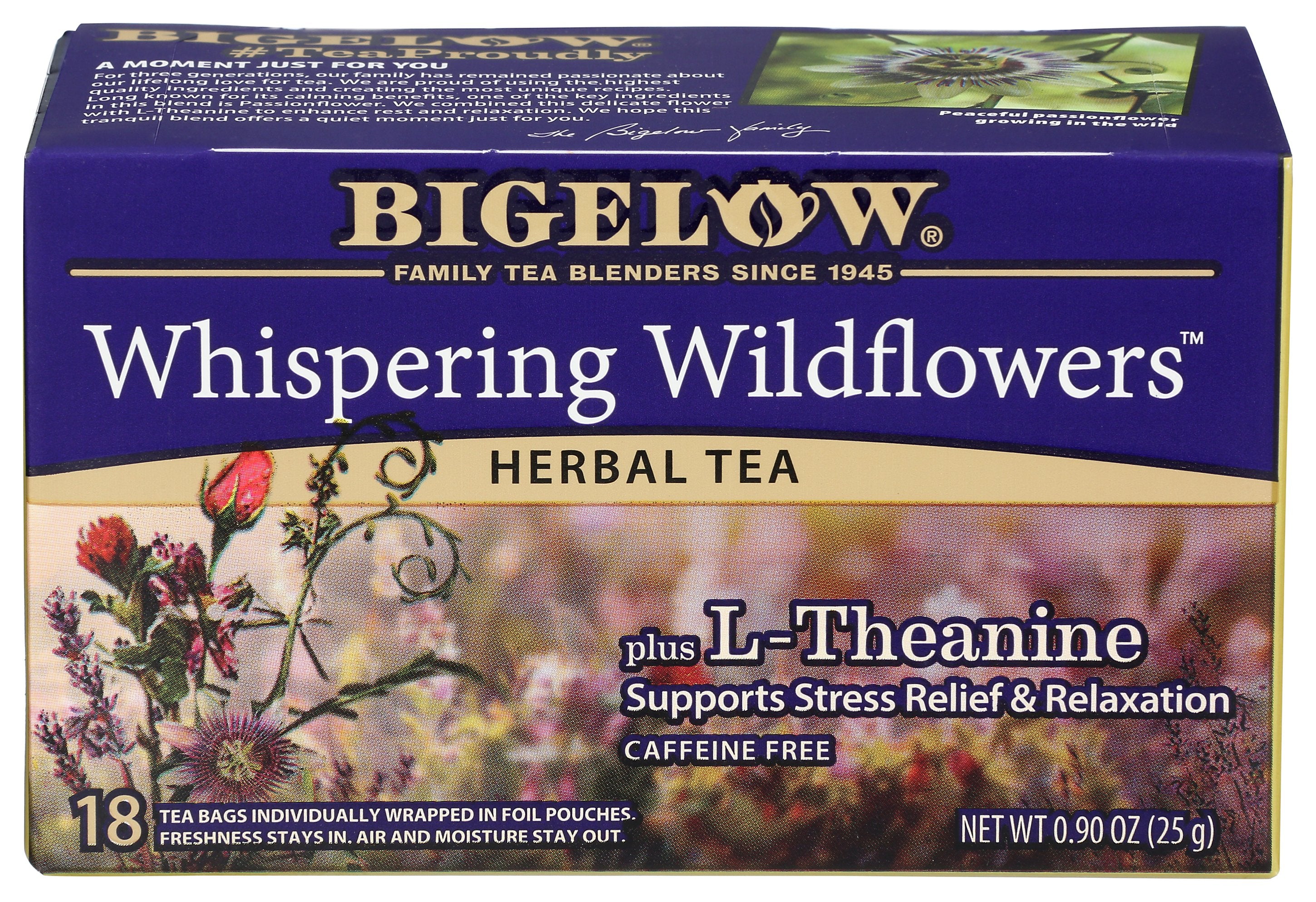 BIGELOW TEA WHSPR WLDFLWRS 18 BG - Case of 6