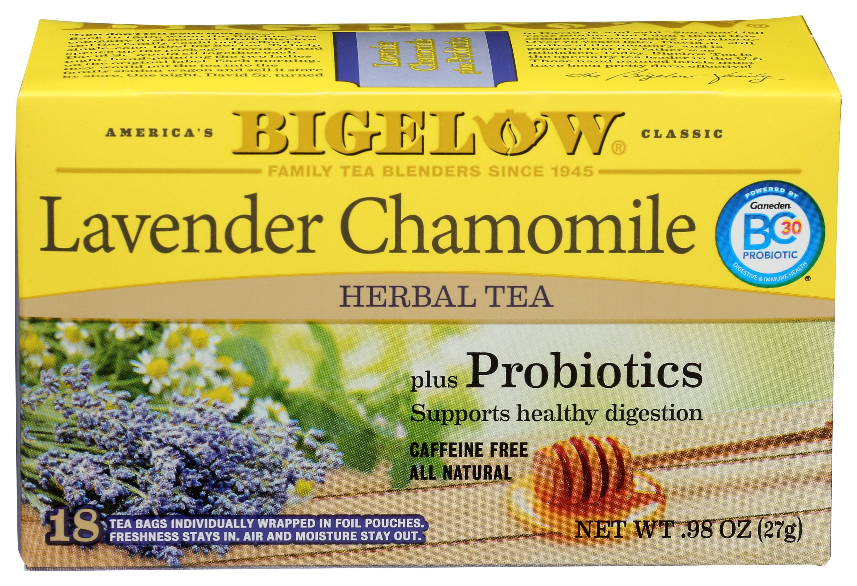 BIGELOW TEA LAVEND CHAM PROBIOTIC - Case of 6