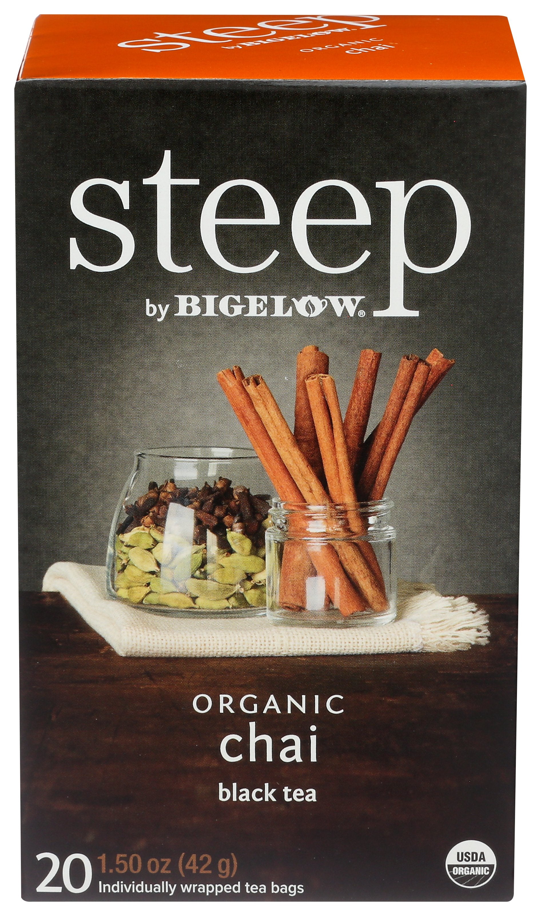 BIGELOW TEA STEEP CHAI ORG 20BG - Case of 6