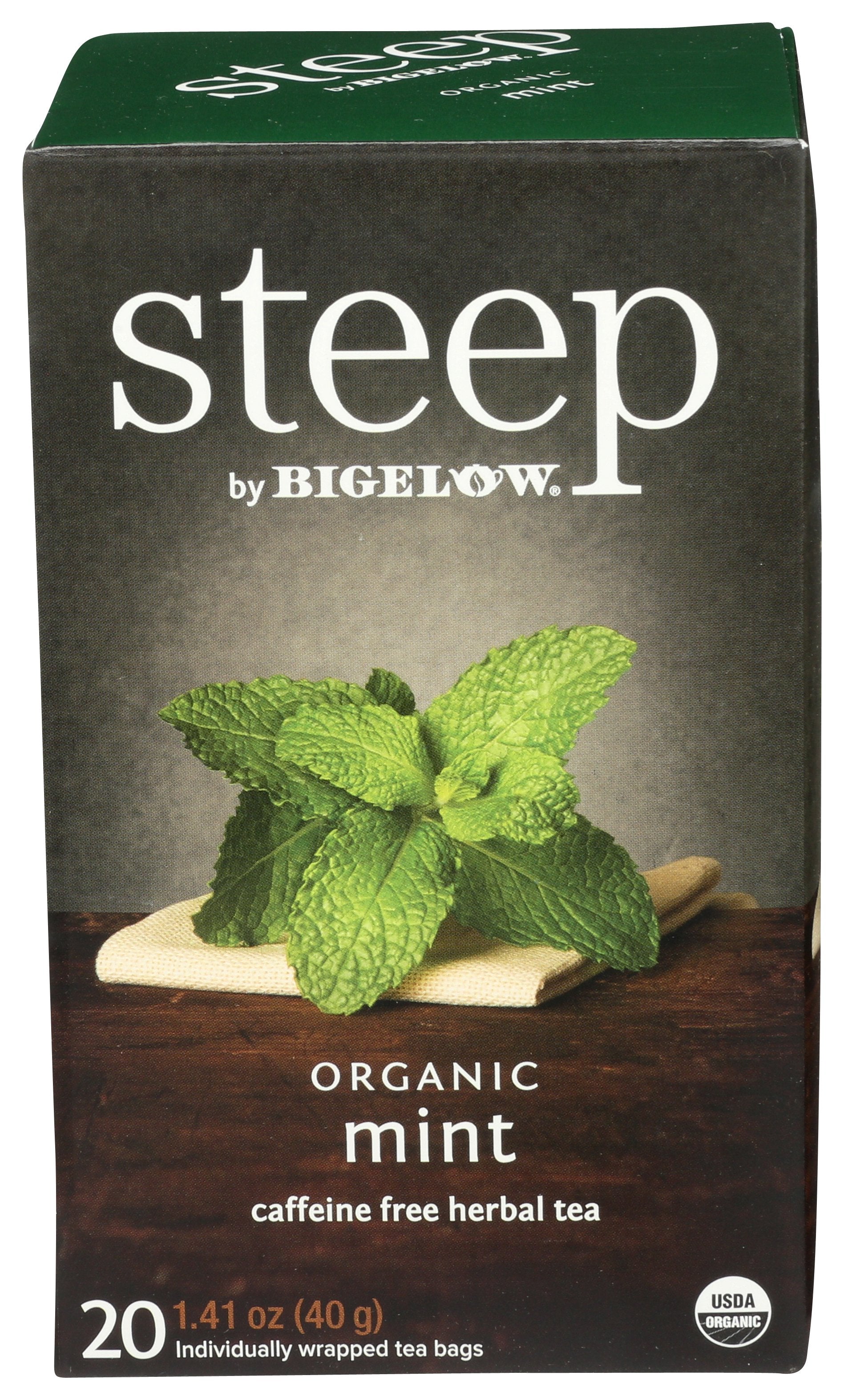 BIGELOW TEA STEEP MINT ORG 20BG - Case of 6