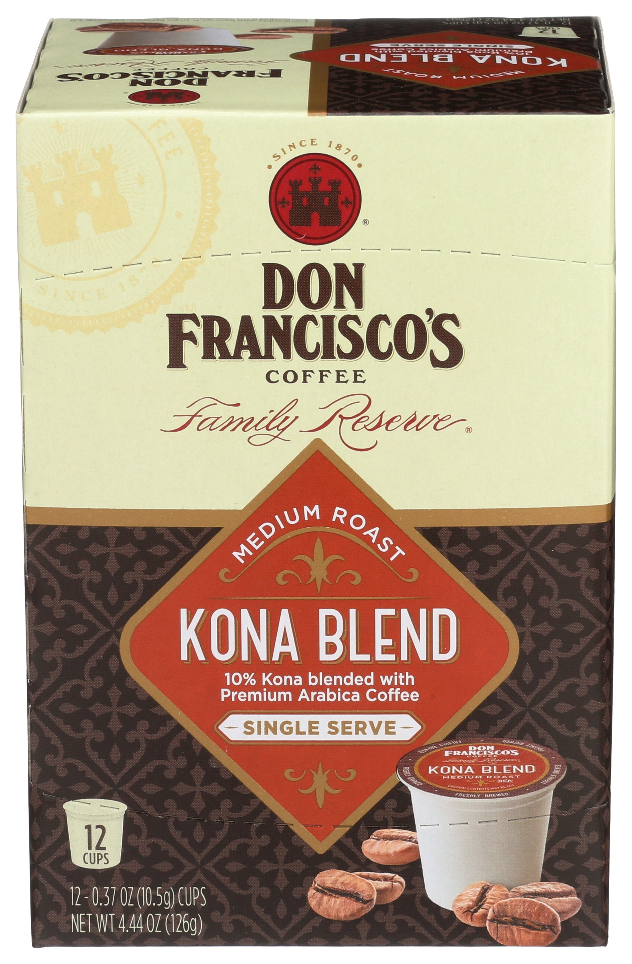DON FRANCISCO COFFEE KONA BLND SS - Case of 6