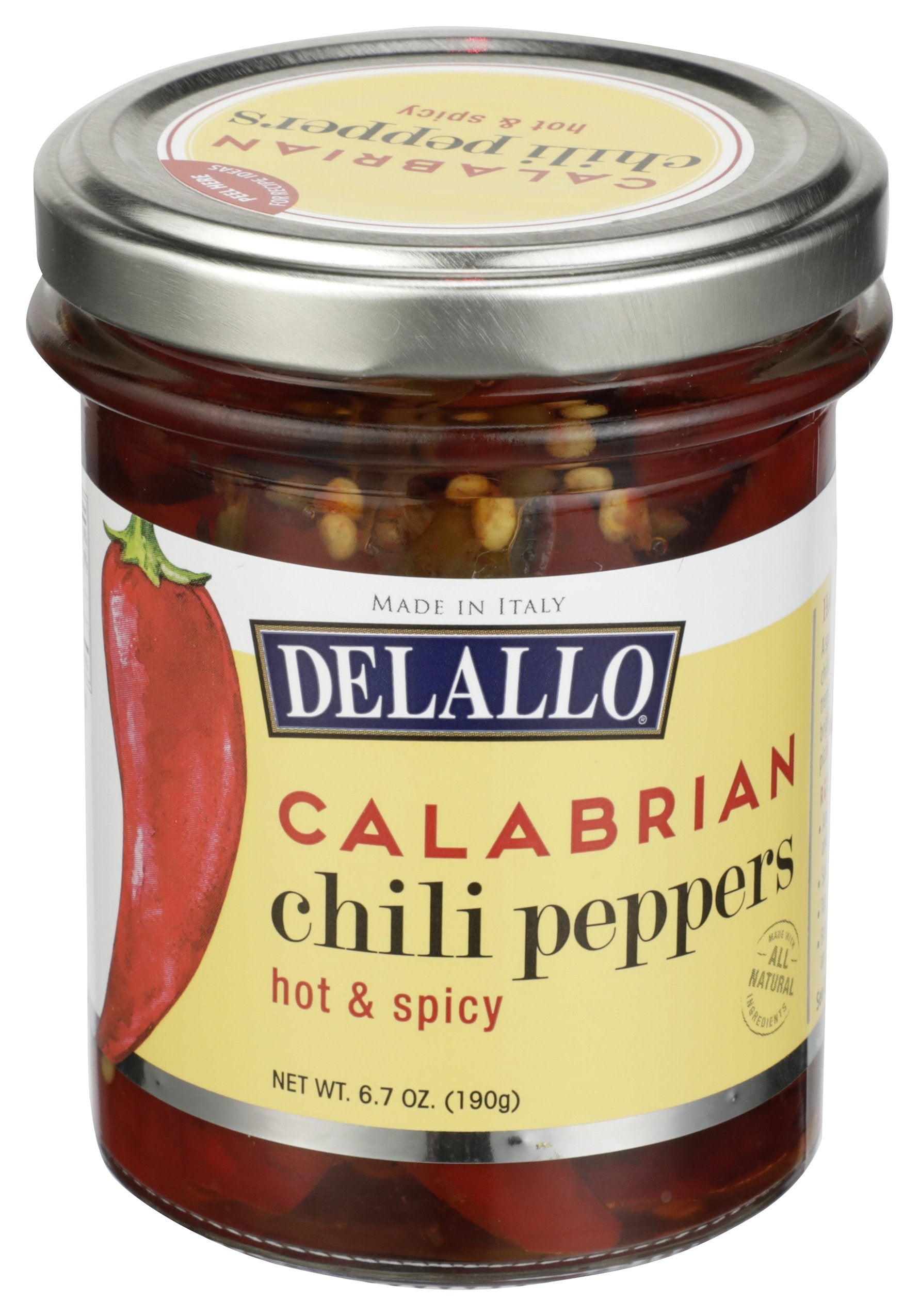 DELALLO PEPPERS CALABRIAN CHILI - Case of 6