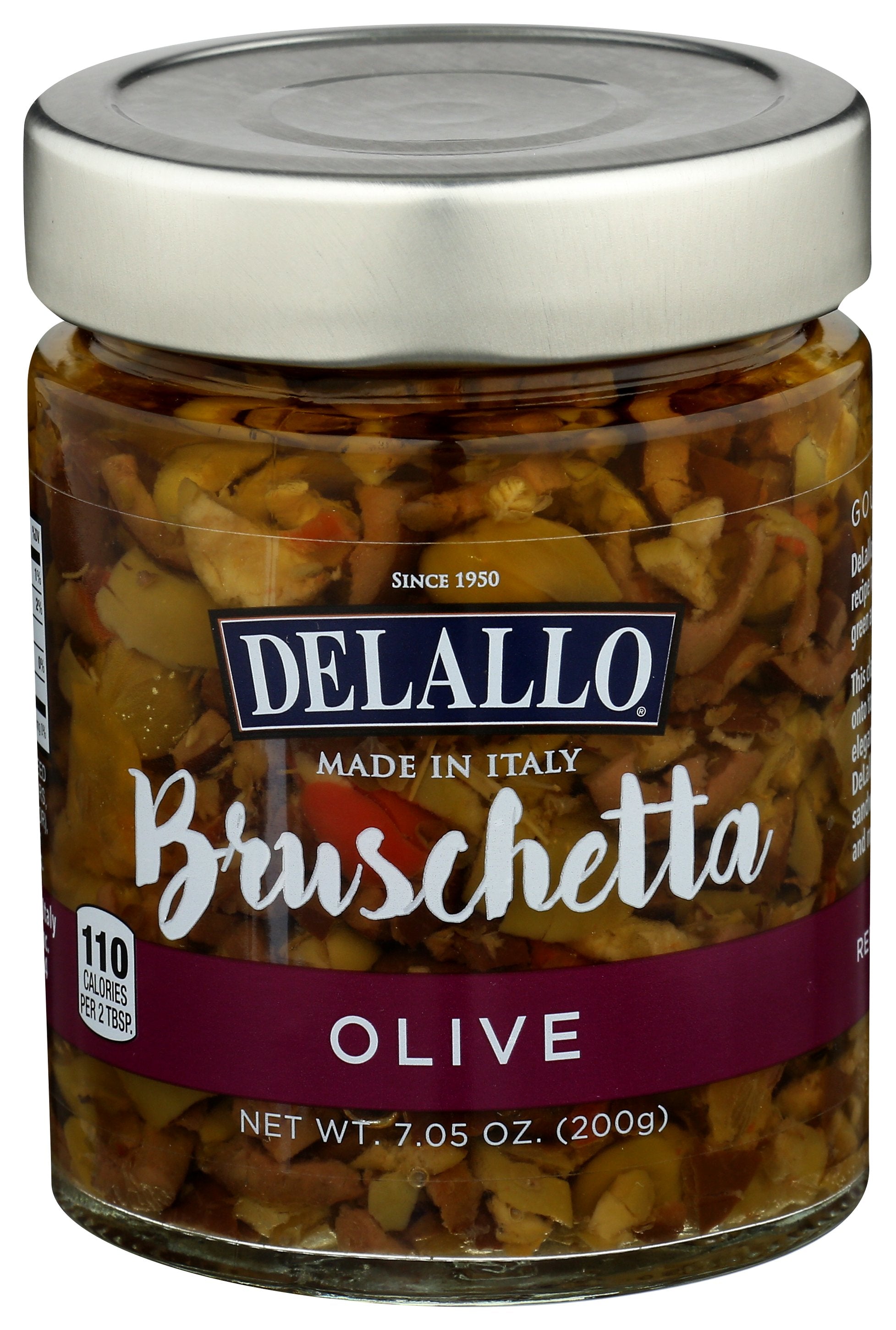 DELALLO BRUSCHETTA OLIVE - Case of 6 [OLIVE BRUSCHETTA - 7.05 OZ]