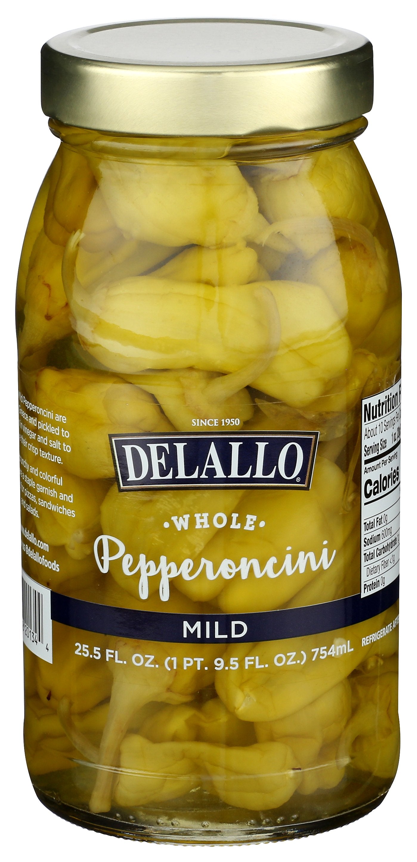 DELALLO PEPPERONCINI MILD - Case of 6