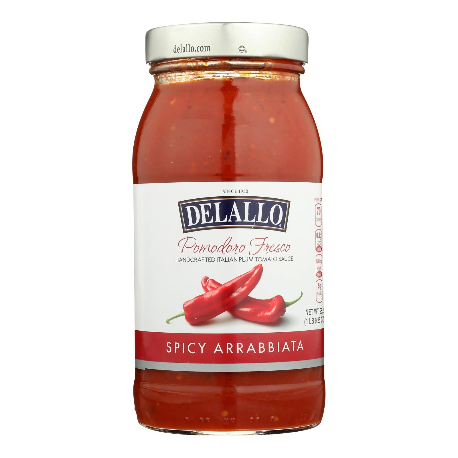 Delallo Pomodoro Fresco Spicy Arrabbiata Sauce  - Case of 6 - 25.25 FZ