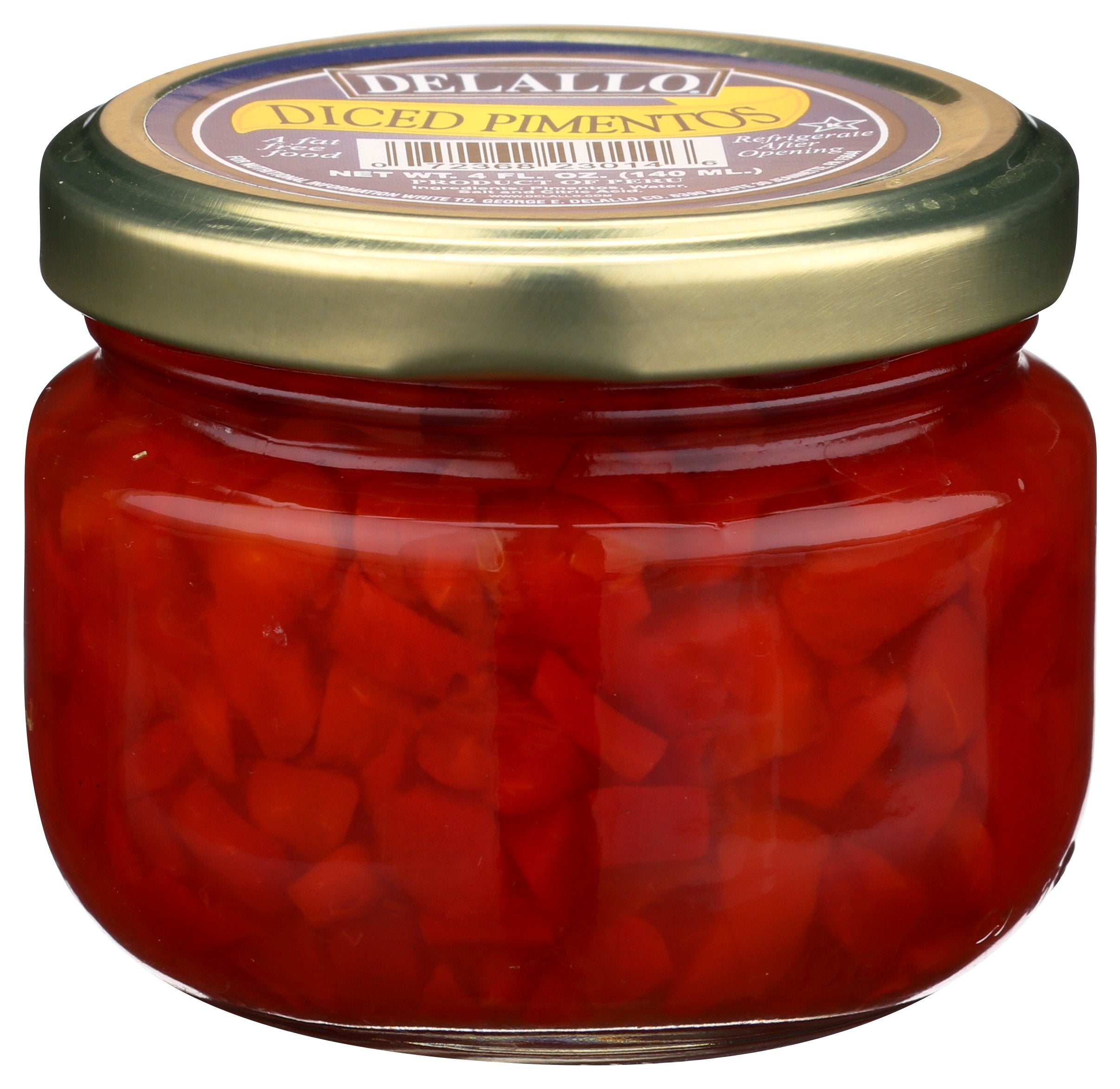 DELALLO PIMENTOS DICED - Case of 24