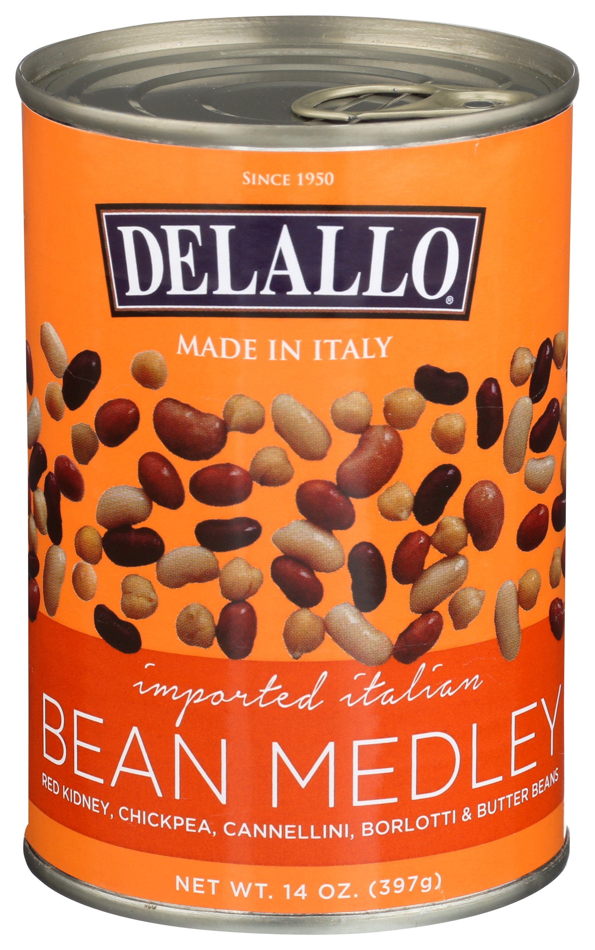 DELALLO BEANS ITALIAN MEDLEY - Case of 12