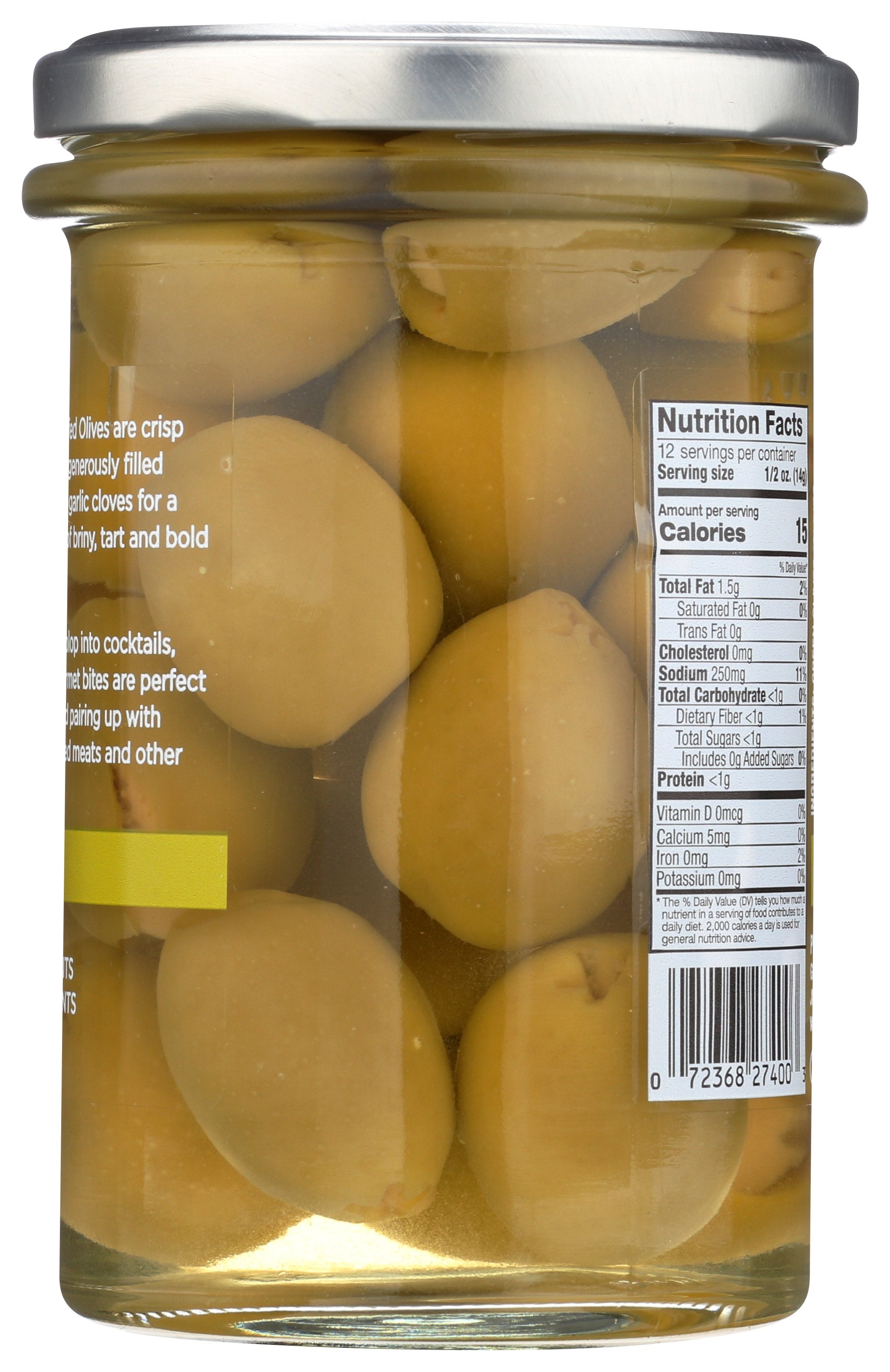 DELALLO OLIVE GARLIC STUFFED - Case of 6