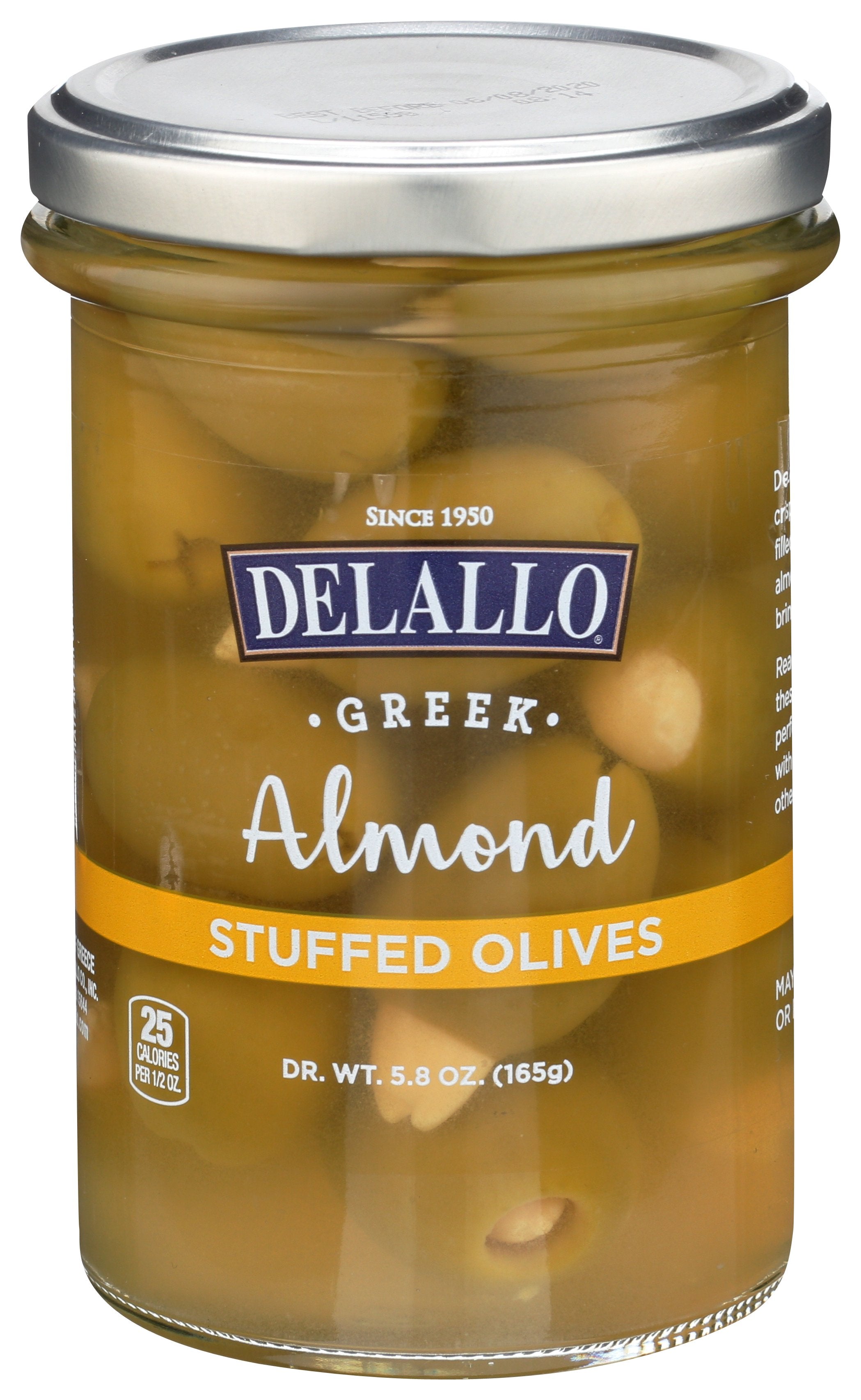 DELALLO OLIVES ALMOND STUFFED - Case of 6