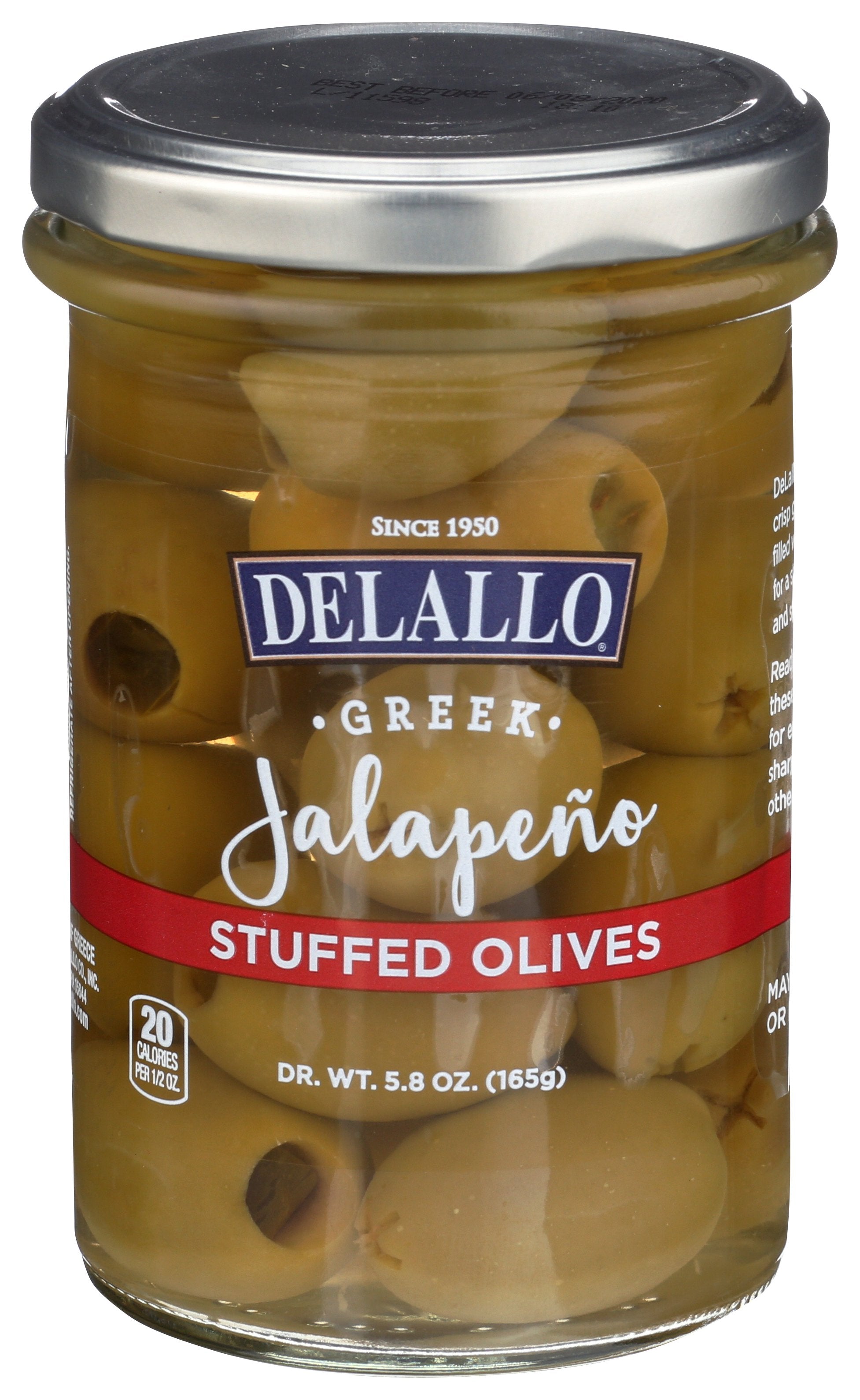 DELALLO OLIVE JALAPENO STUFFED - Case of 6