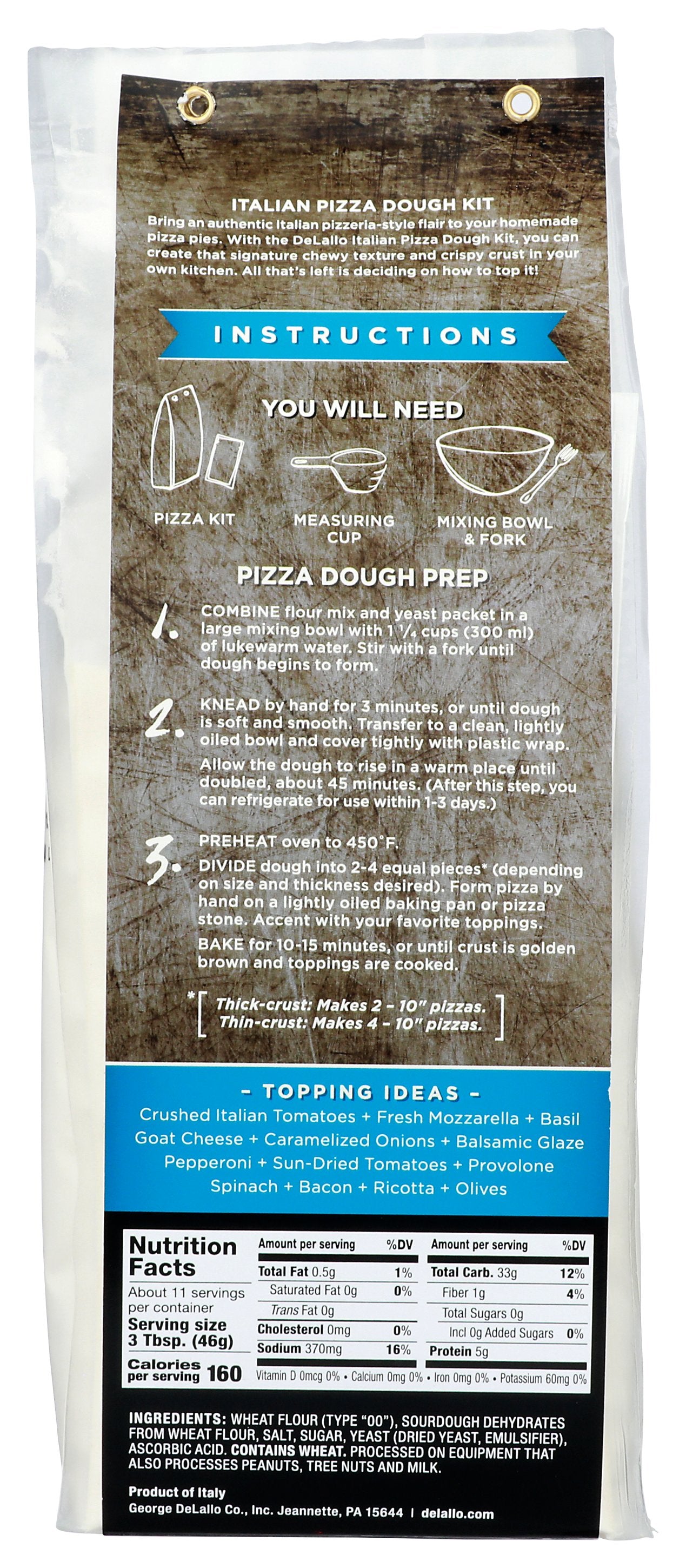 DELALLO KIT PIZZA DOUGH - Case of 10