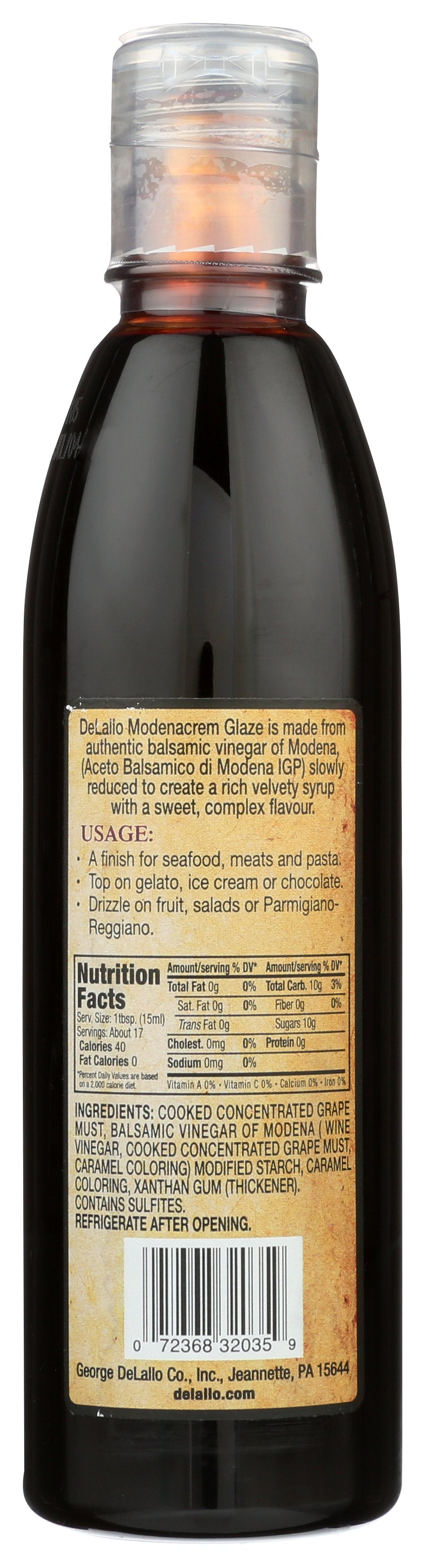 DELALLO GLAZE BALSAMIC MODENACREM - Case of 6