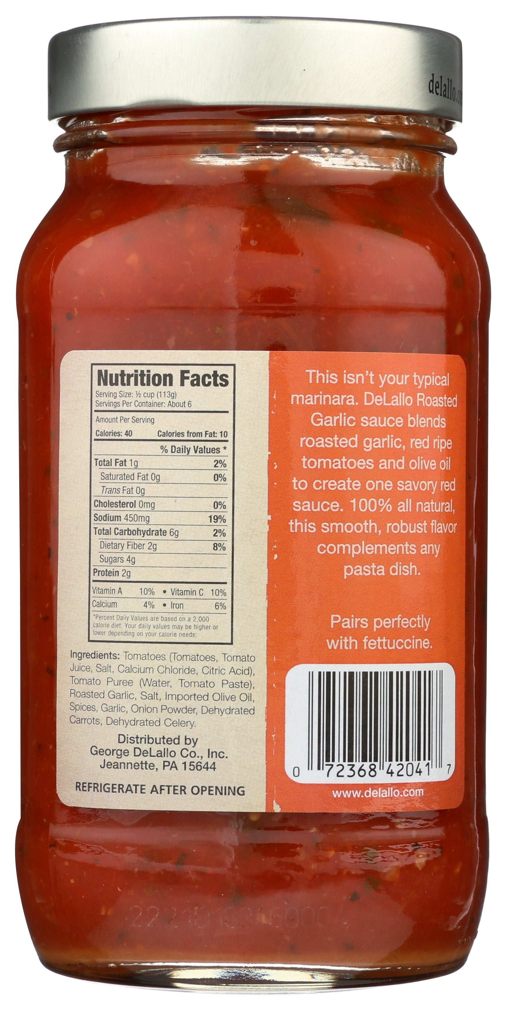 DELALLO SAUCE MARINARA RST GRLC - Case of 12