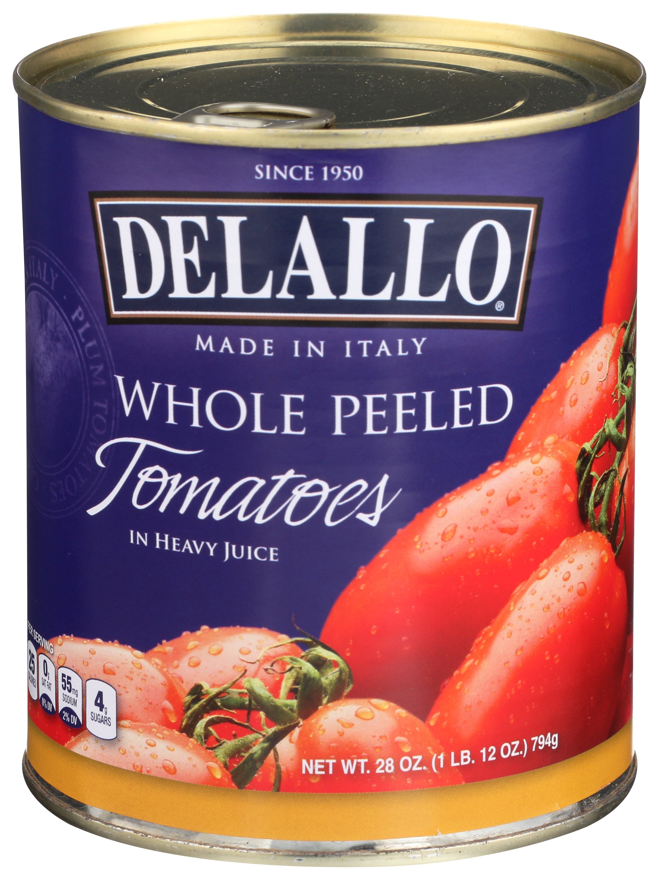 DELALLO TOMATO PEELED - Case of 12