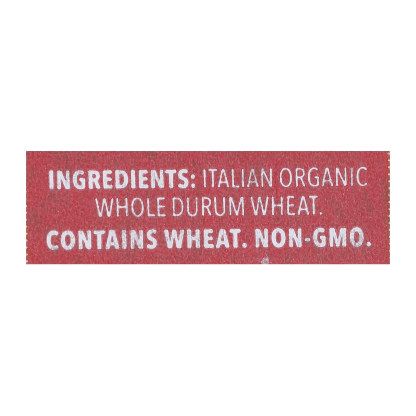 Delallo - Pasta Organic Shells Whole Wheat Number 91 - Case of 8-16 Ounces