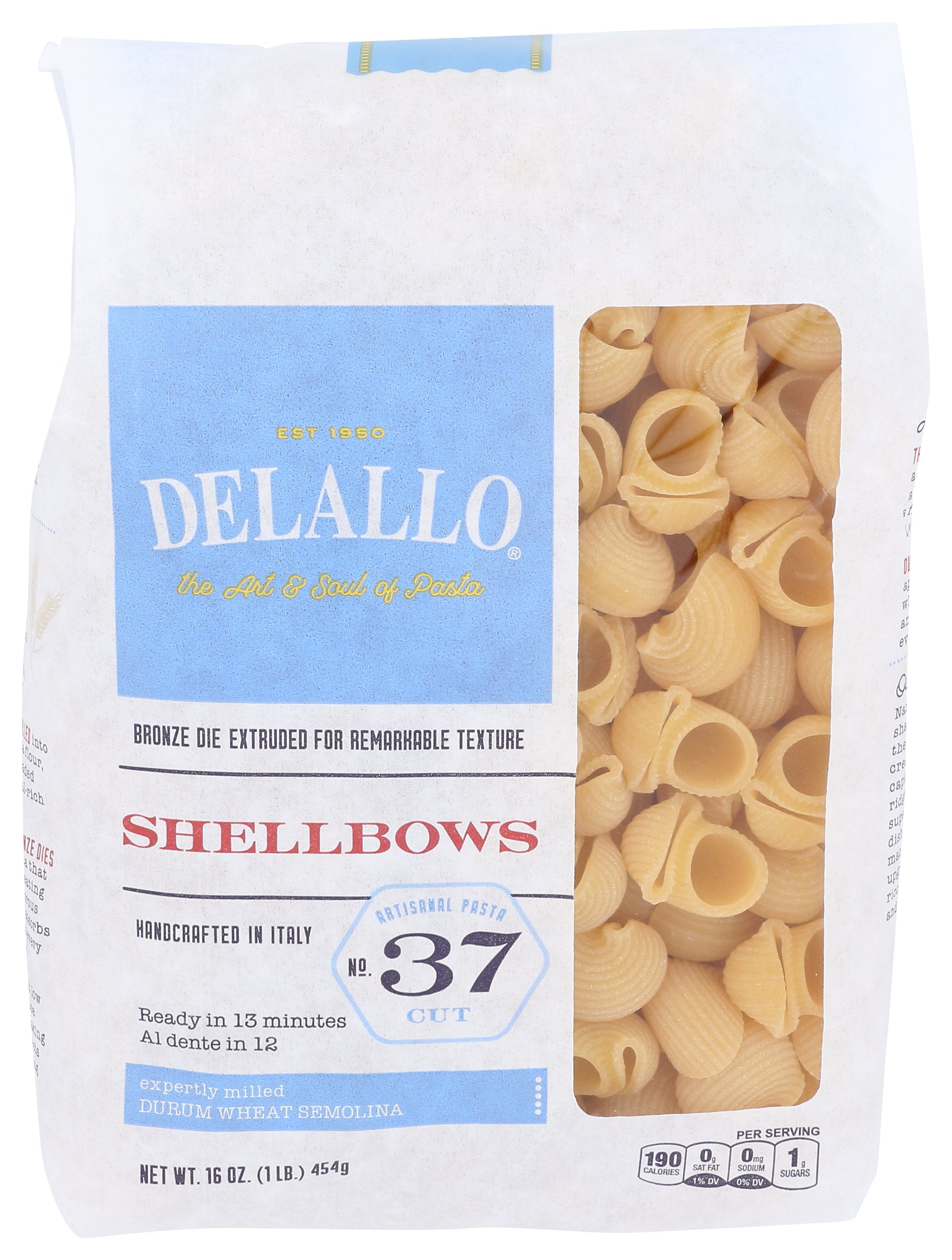 DELALLO PASTA SHELLBOWS - Case of 8